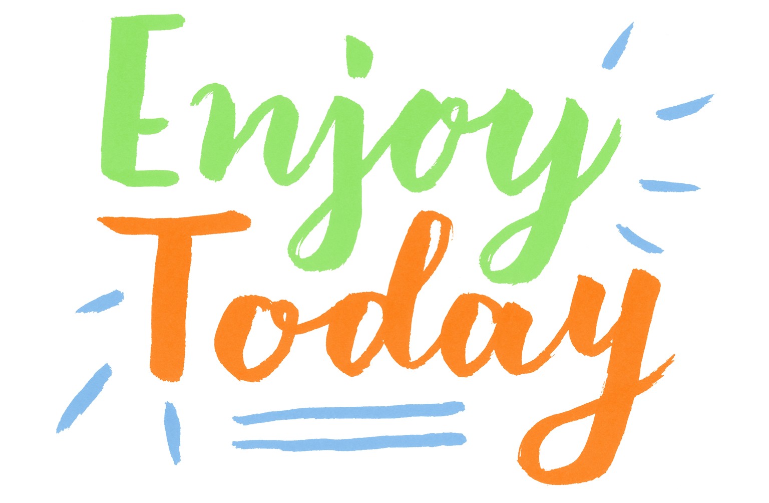 Enjoy Today Brush Lettering - image 3 - student project