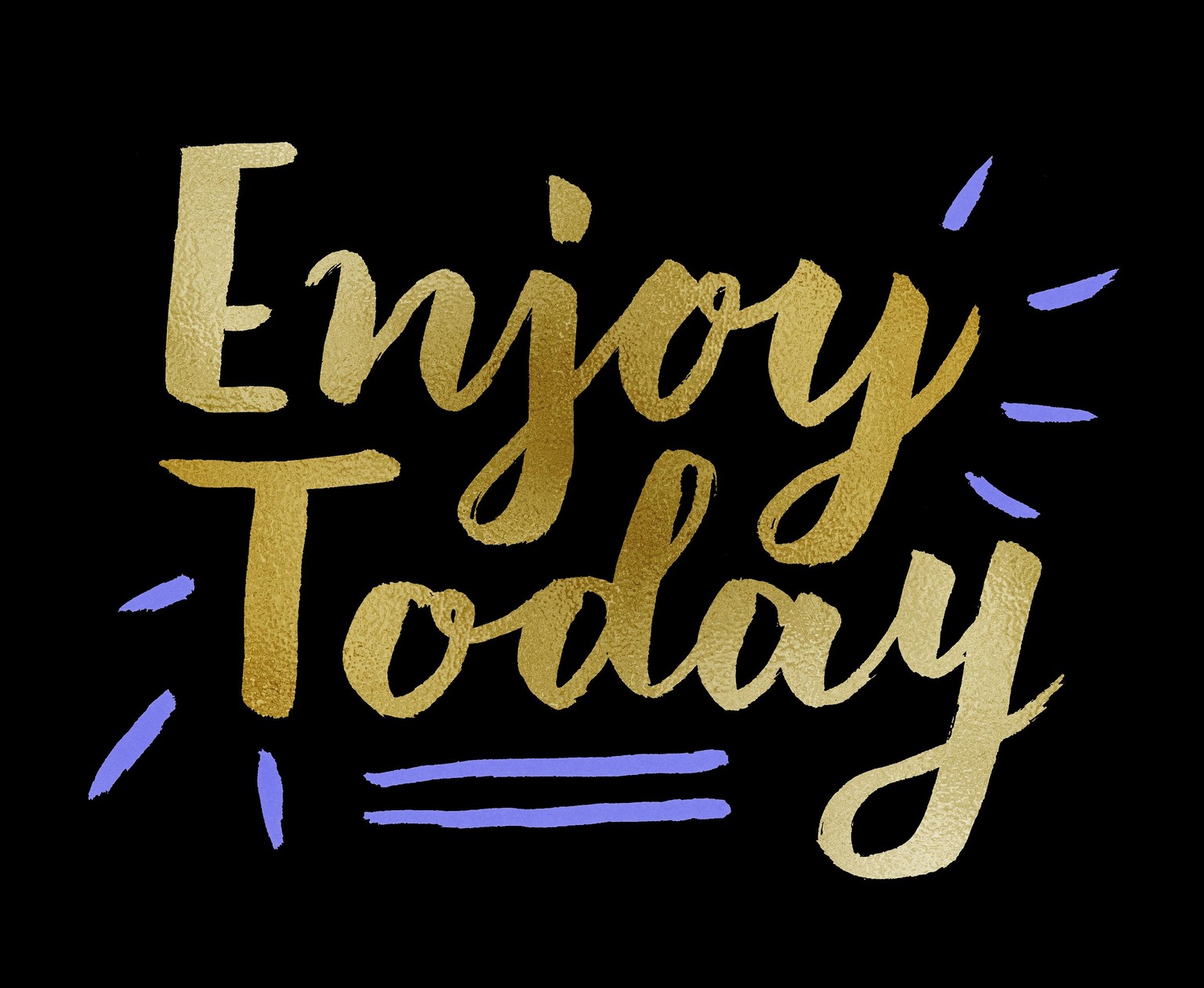 Enjoy Today Brush Lettering - image 4 - student project