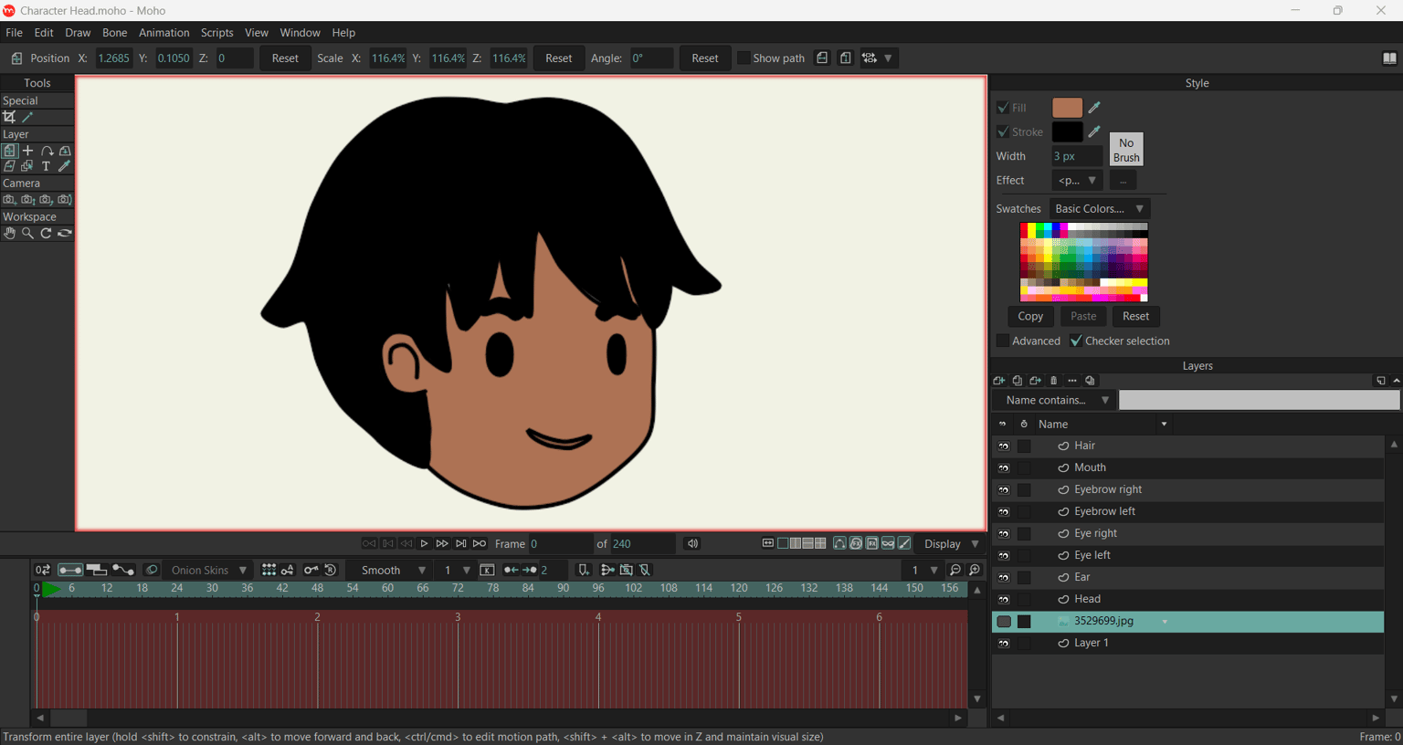 My first character head - image 1 - student project