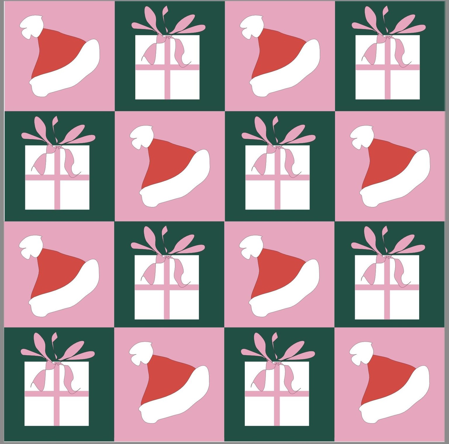 Christmas tiles pattern - image 1 - student project