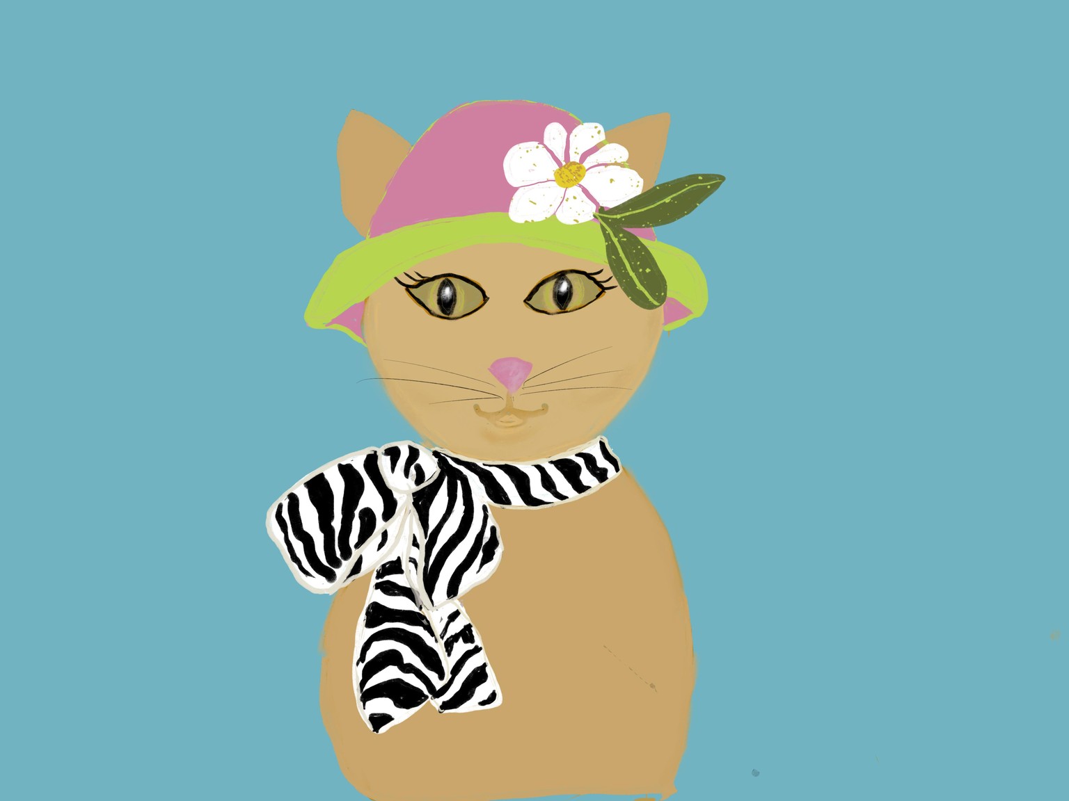 Painted fancy cate - image 1 - student project