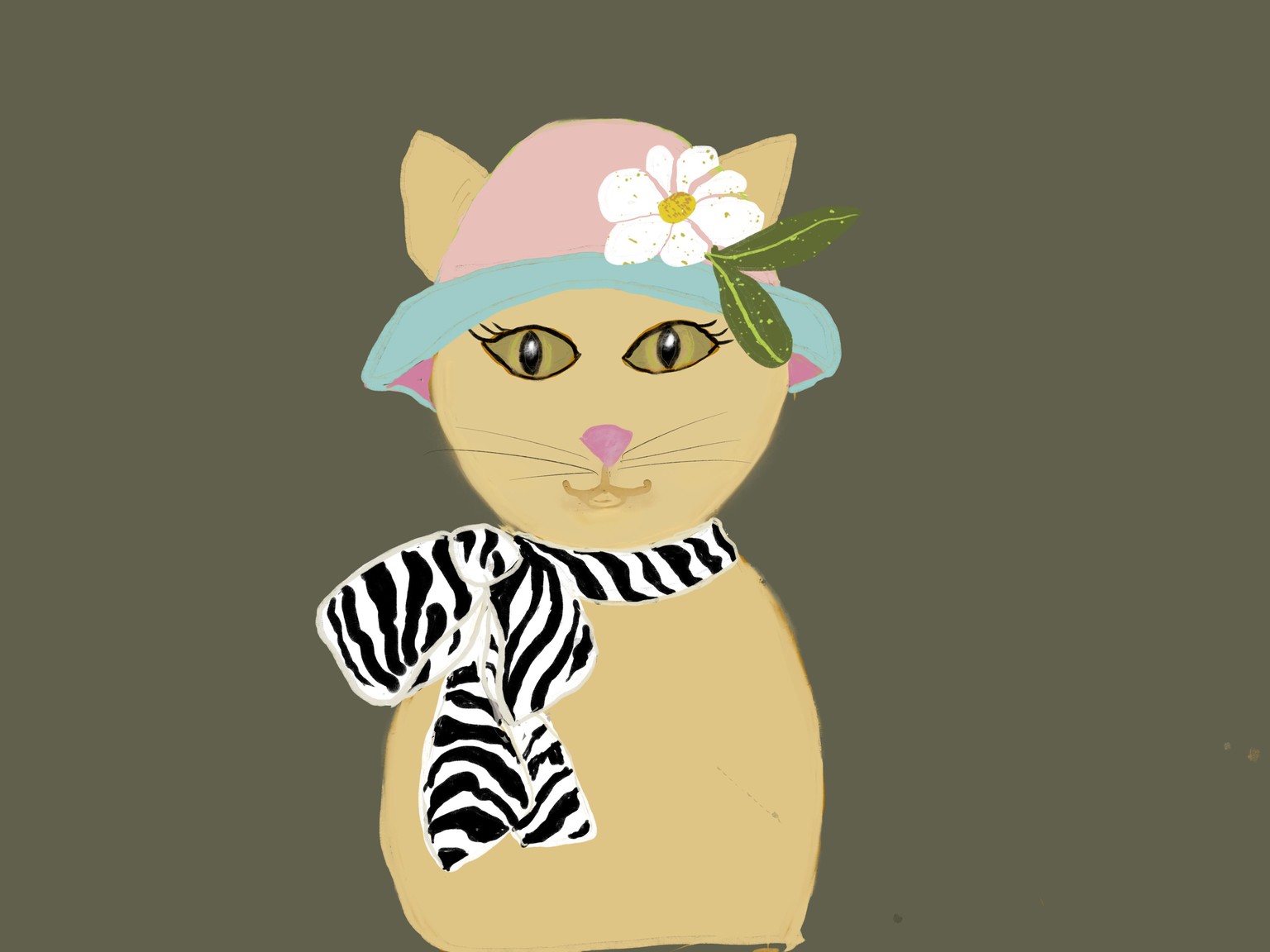 Painted fancy cate - image 2 - student project