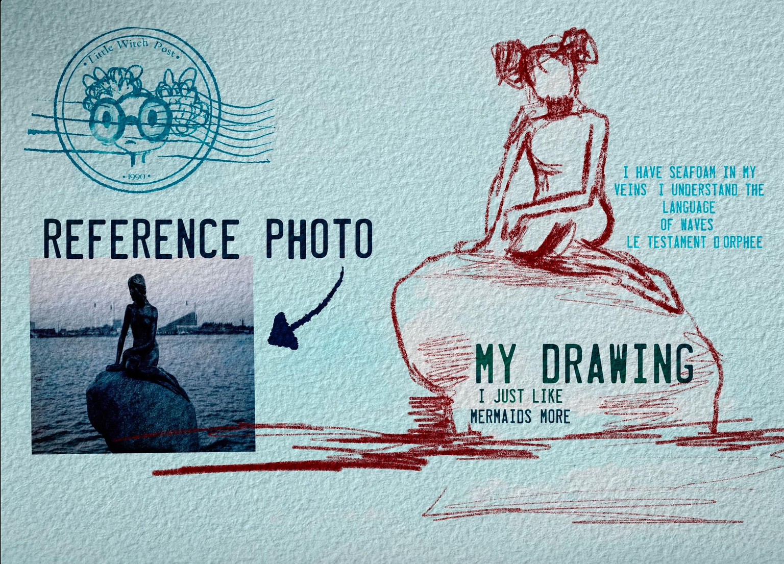 I have seafoam in my veins, I understand the language of waves. ~ Le Testament d - image 2 - student project