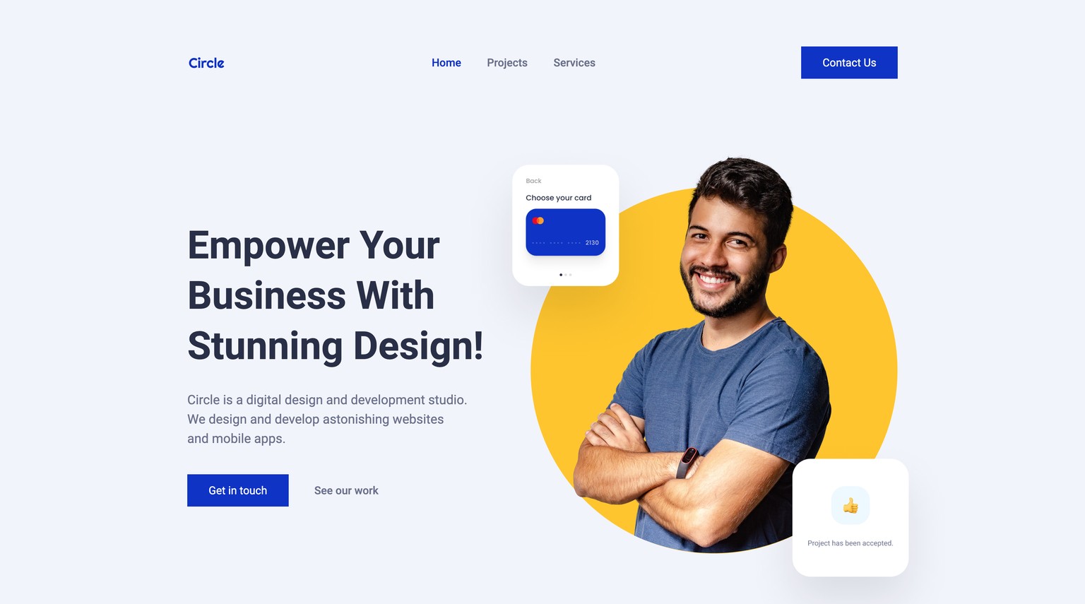 From Figma to Webflow | Circle Website - image 1 - student project