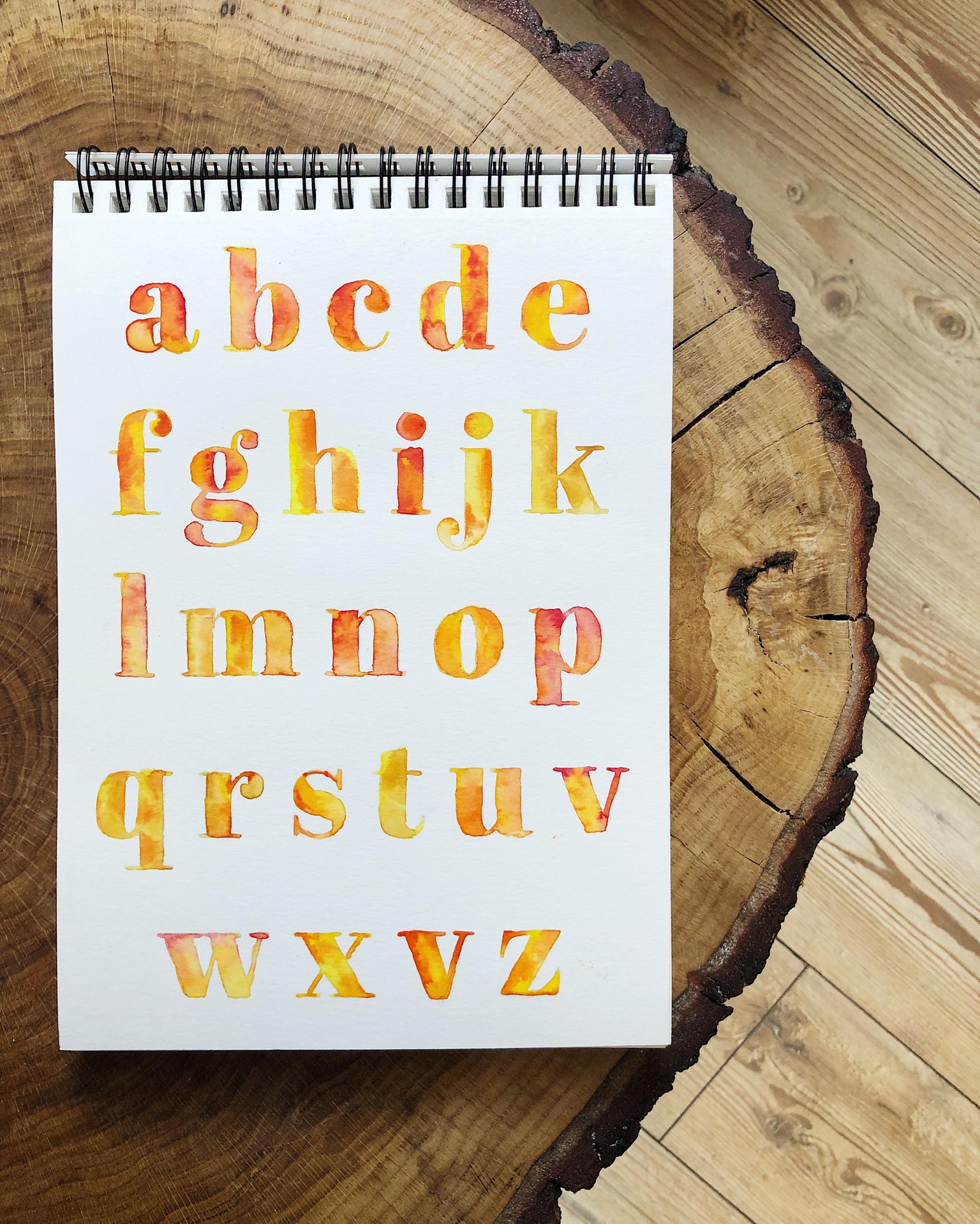 Watercolor Font - image 2 - student project