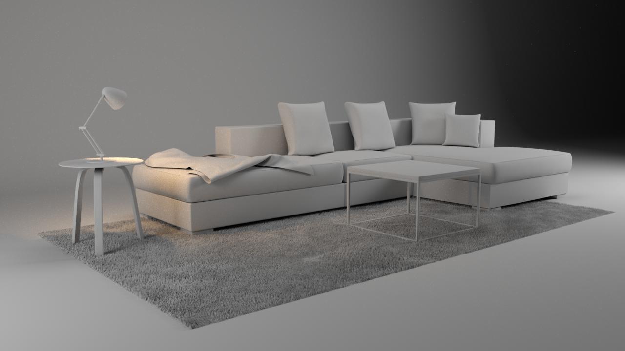 Living room scene - image 1 - student project