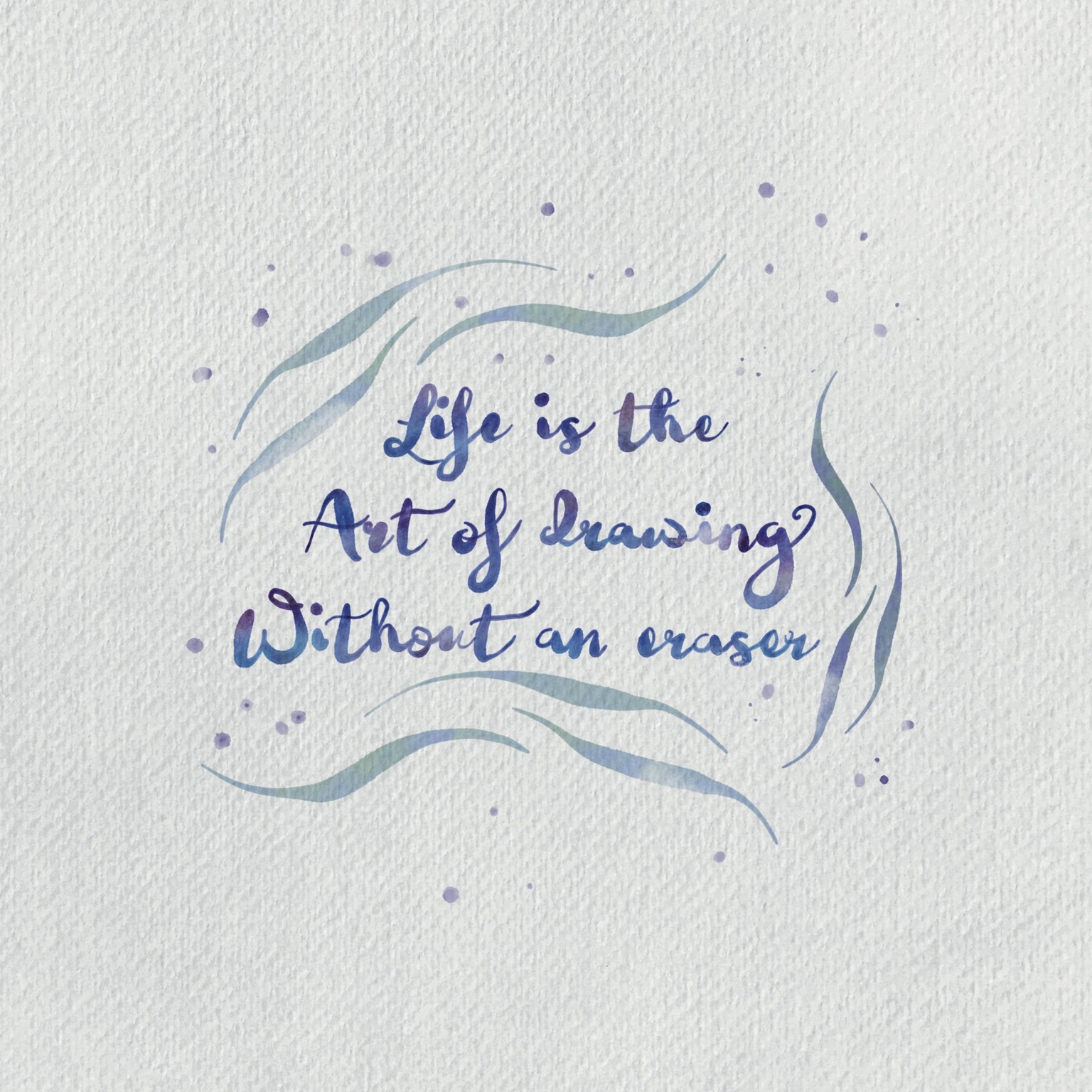 Watercolor quotes - image 1 - student project