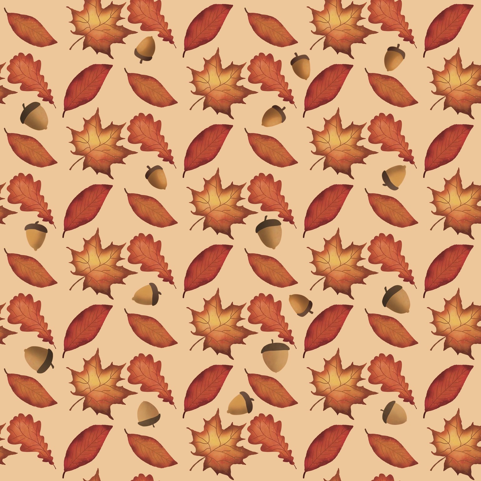 Autumn pattern - image 1 - student project