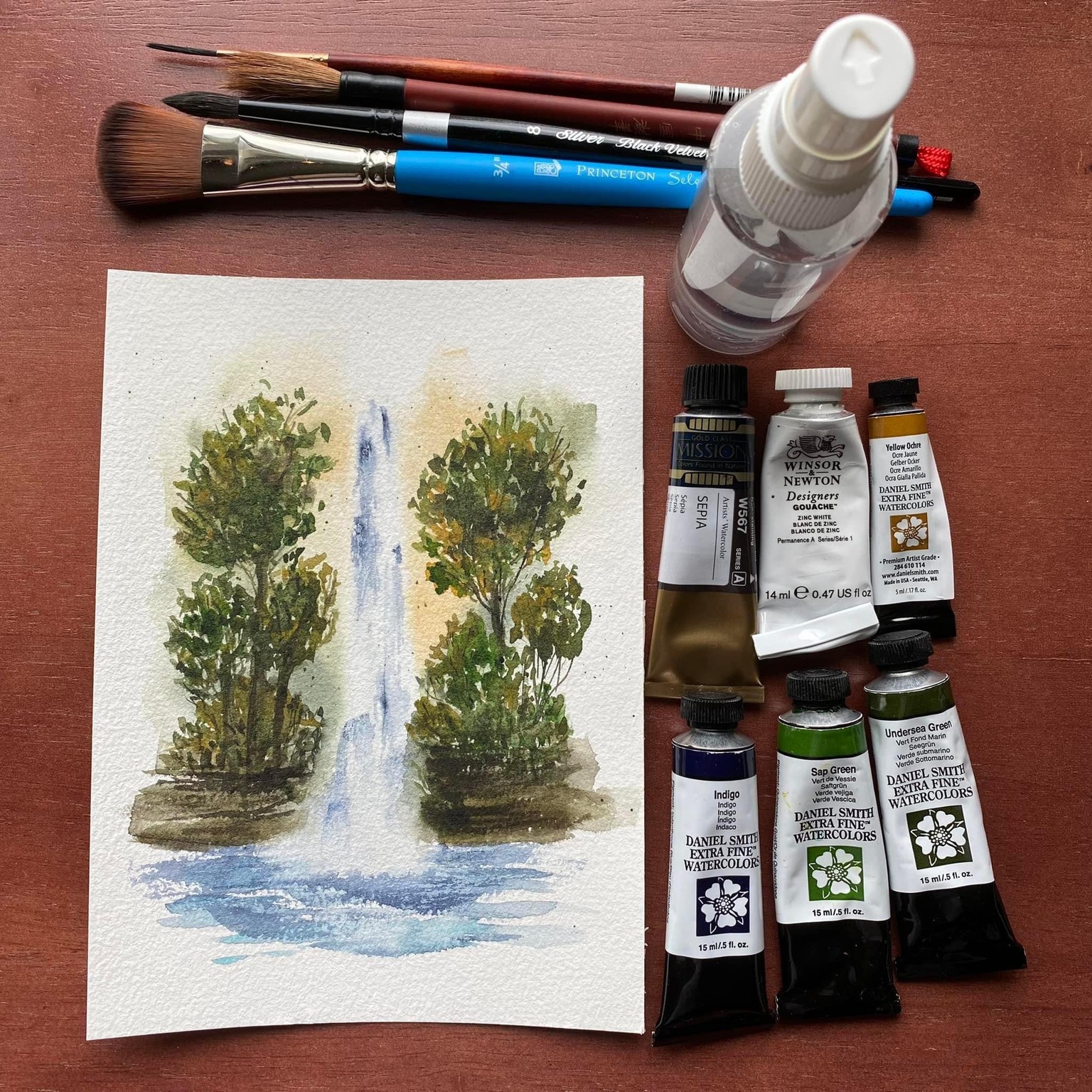 Free Flow Watercolor - image 1 - student project