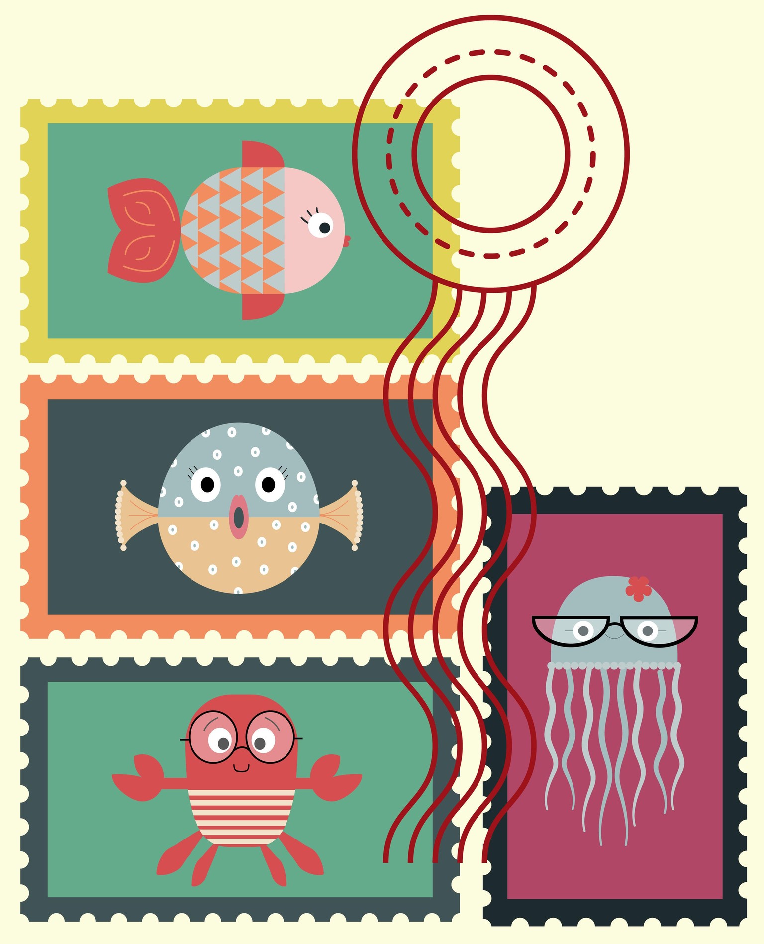 FISHED STAMPS - image 1 - student project