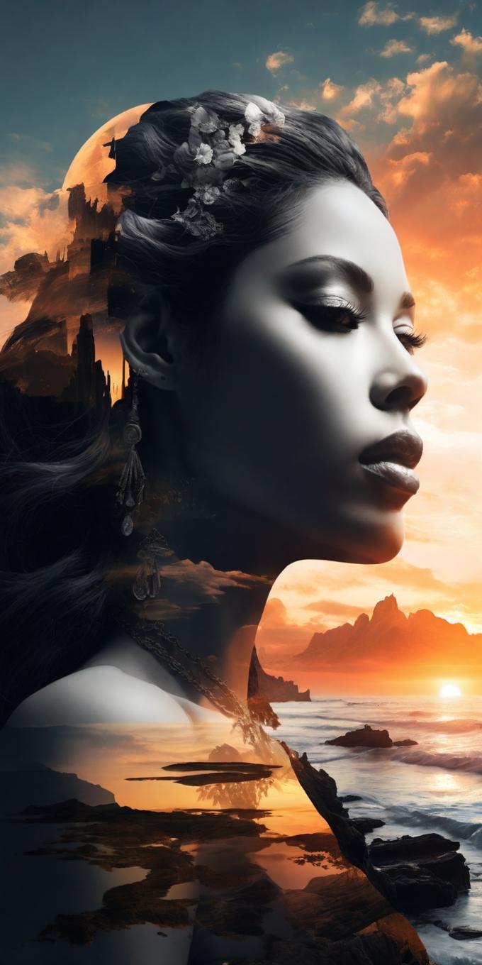 A beautiful Goddess silhouette - image 2 - student project