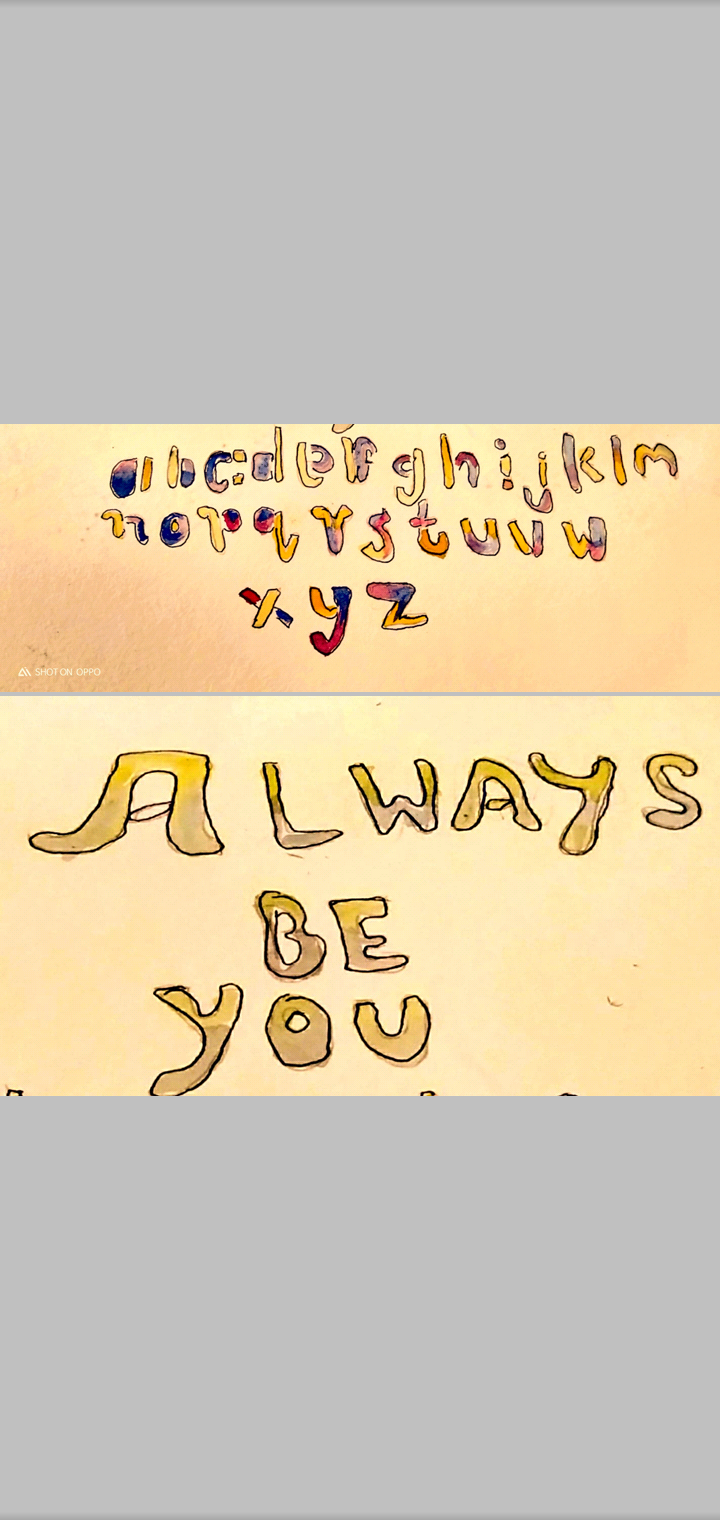 Watercolor alphabet - image 2 - student project
