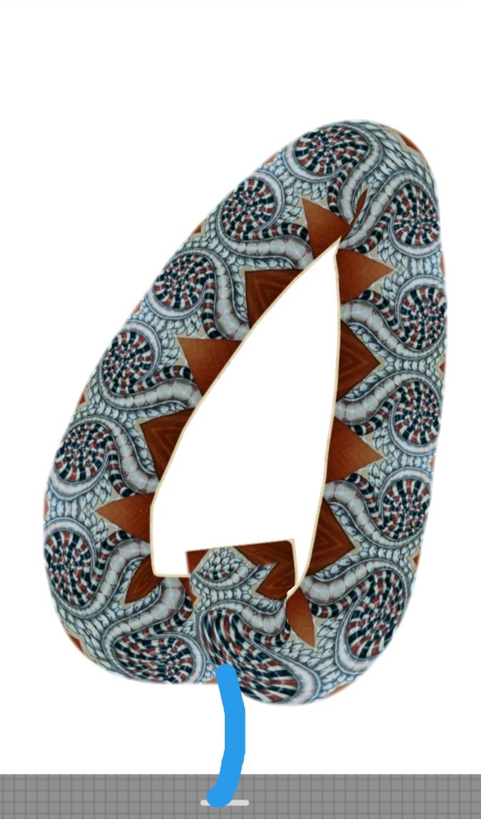 Zentangles leaf pattern tile - image 1 - student project