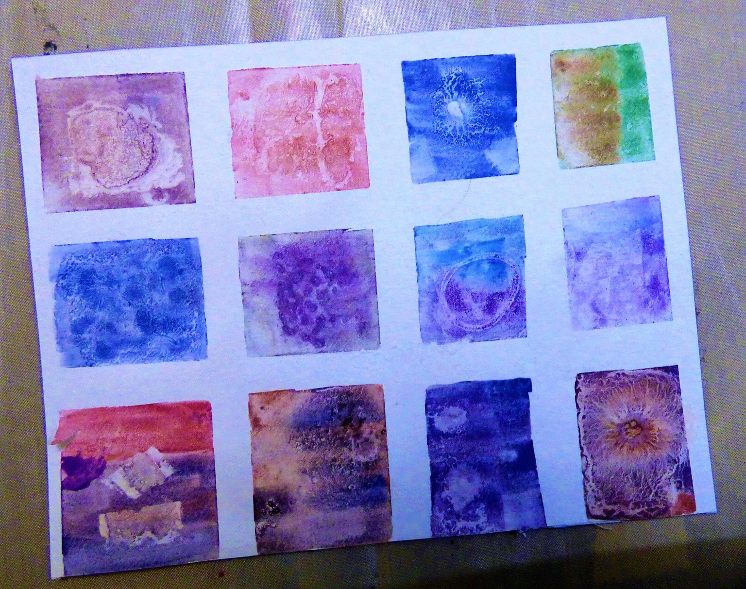 Watercolour patterns with texture - image 2 - student project
