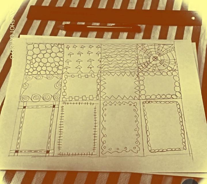 Zentangle template - image 1 - student project