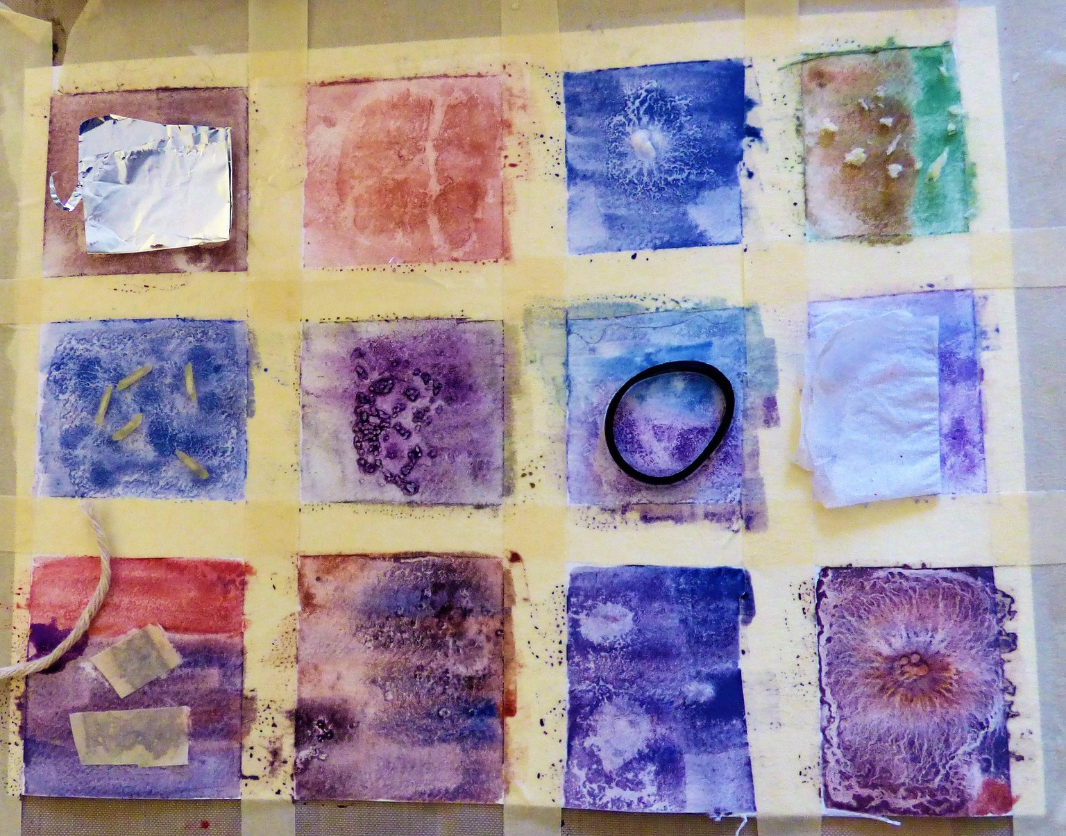 Watercolour patterns with texture - image 1 - student project