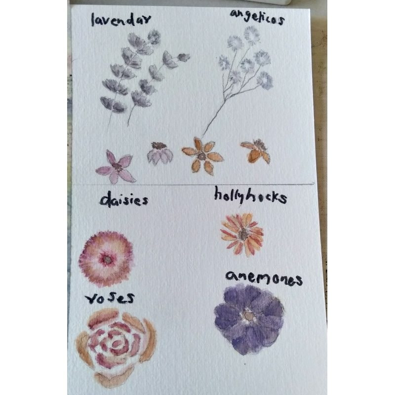 Floral watercolor - image 4 - student project
