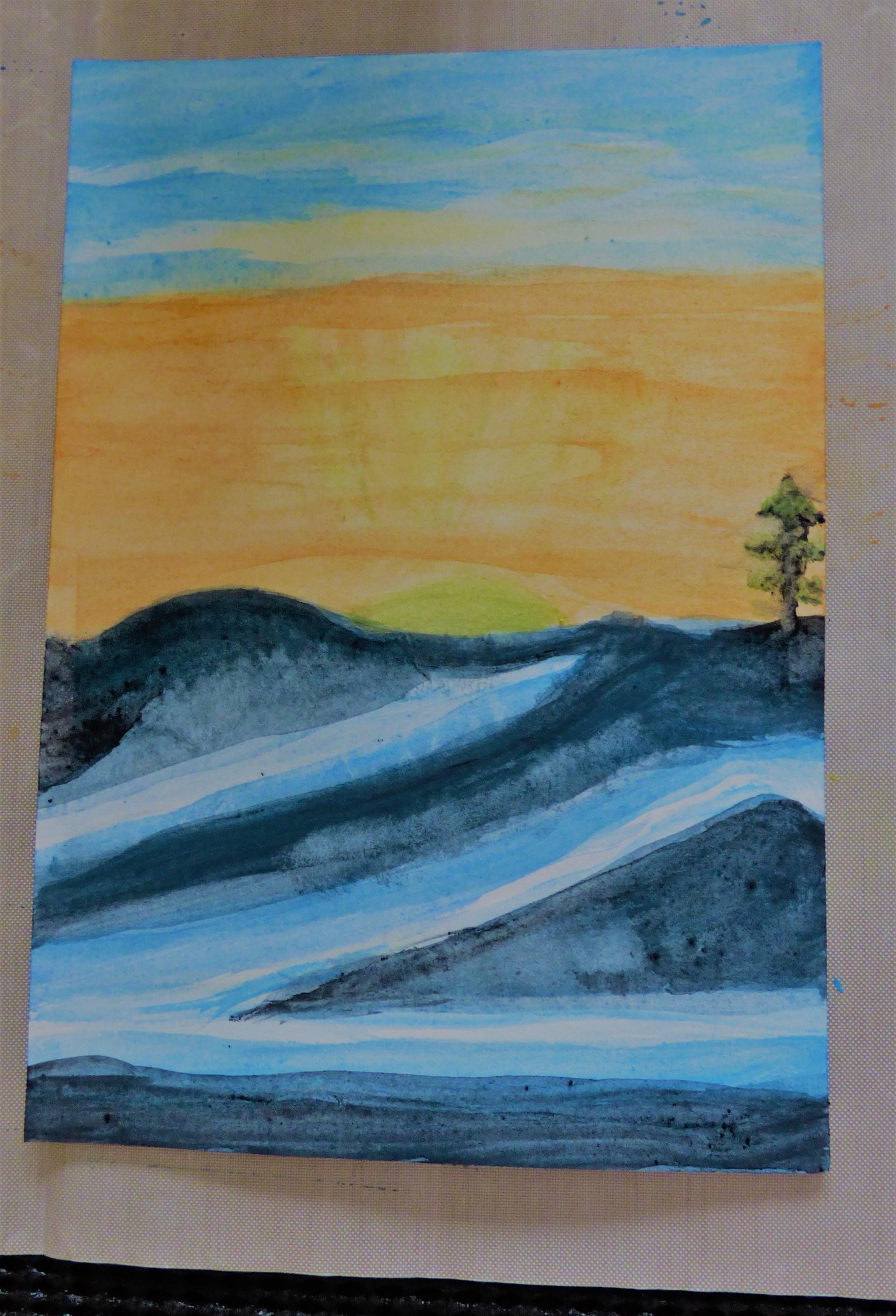Watercolor marathon - image 1 - student project