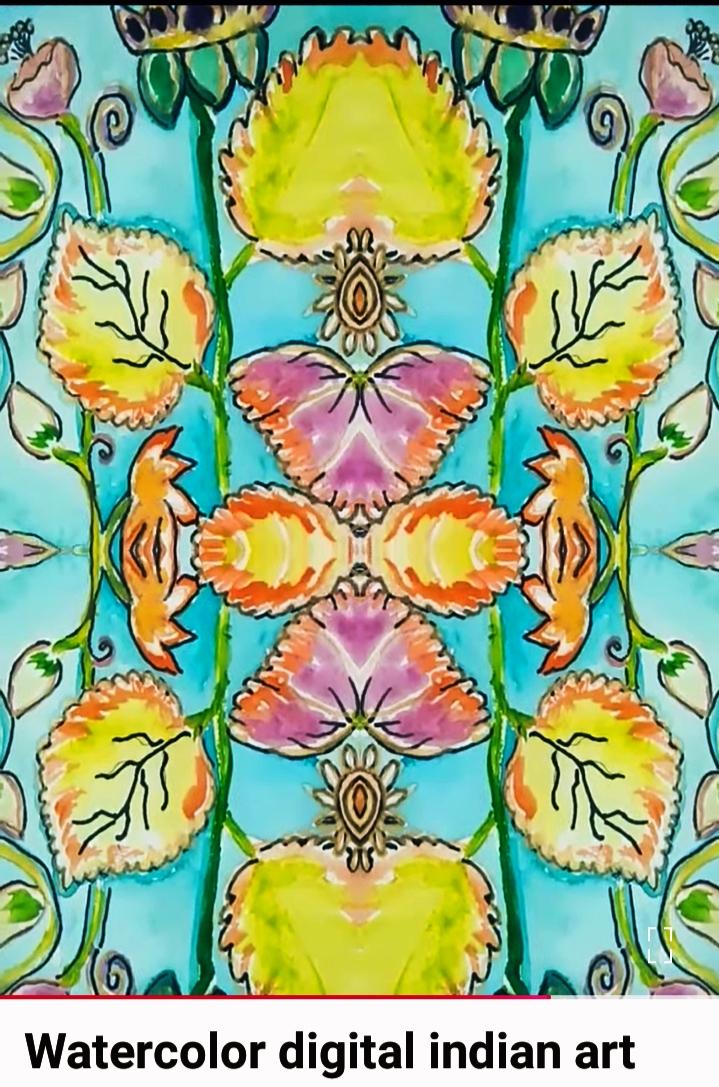 Watercolor fabric swatch - image 6 - student project