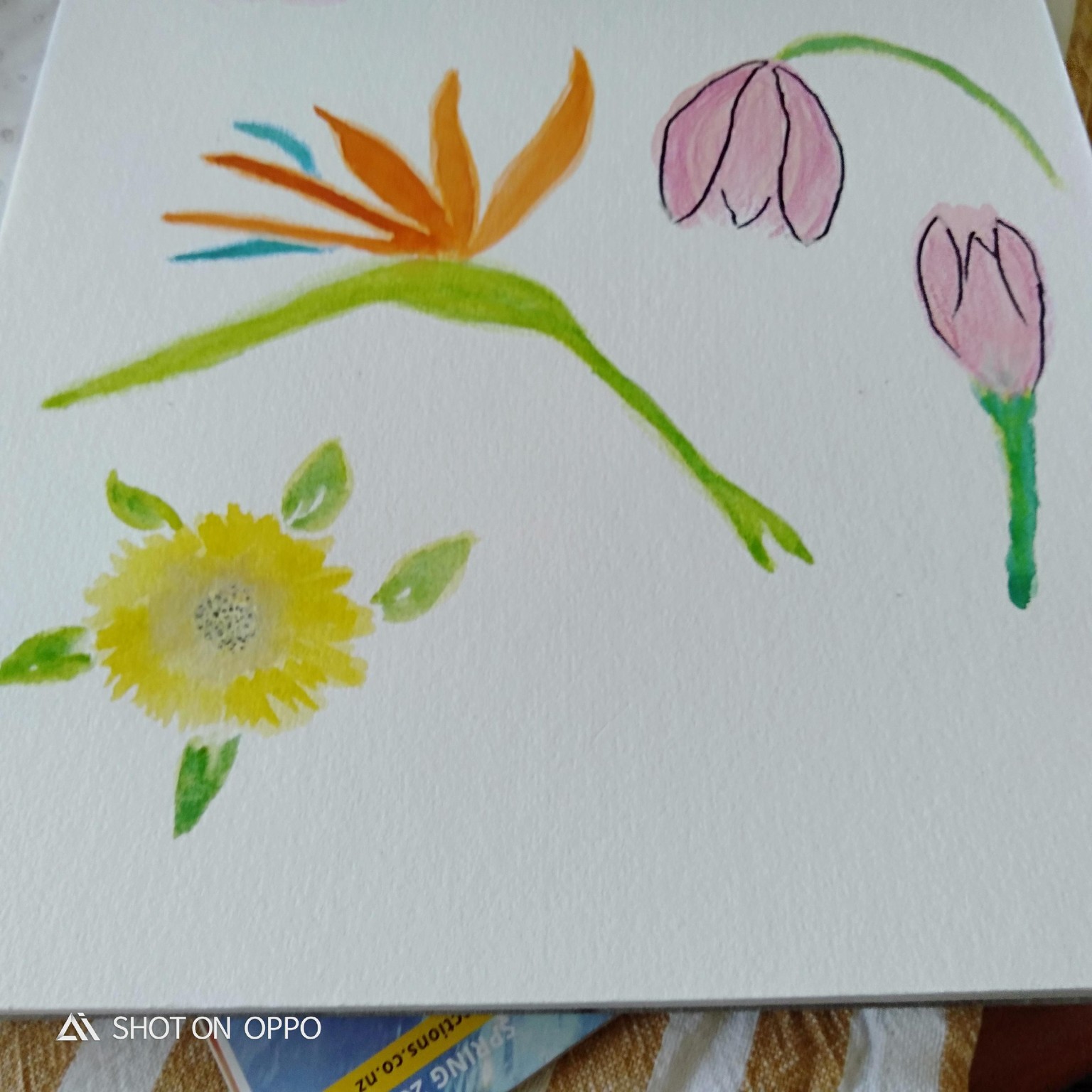 Easy painted flowers - image 3 - student project