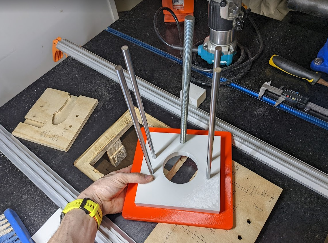 3D Printed Workbench Router Lift - image 2 - student project