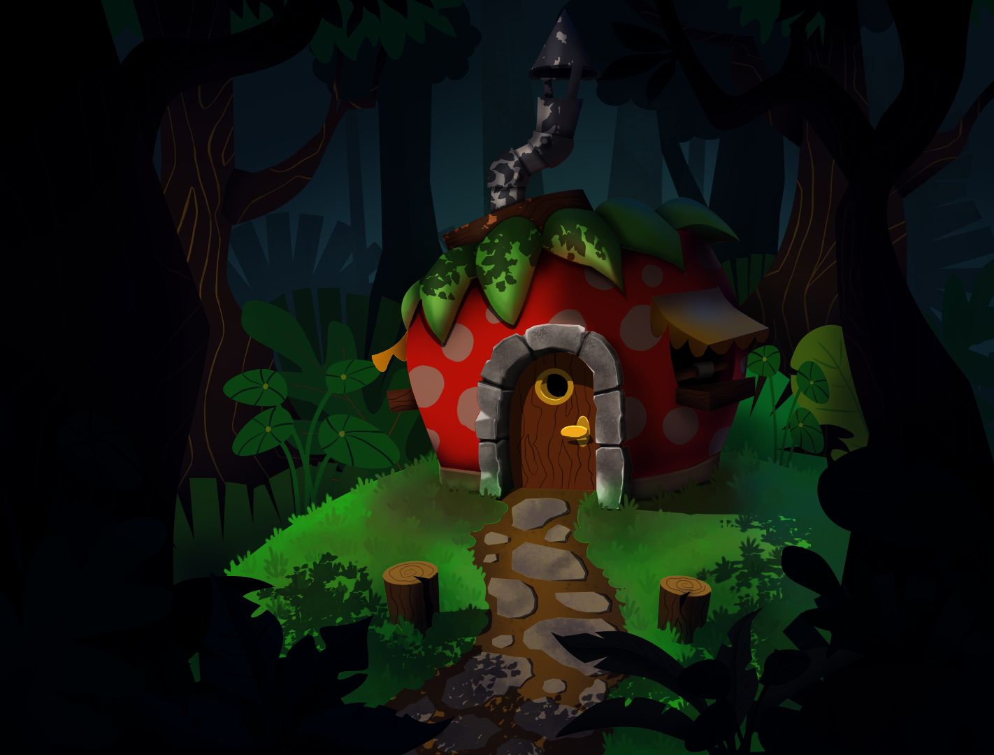 Strawberry House & Robot - image 2 - student project