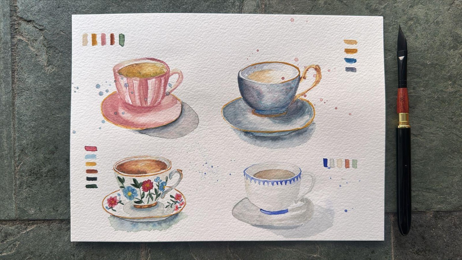 7 Days of Tea Cups! - image 1 - student project