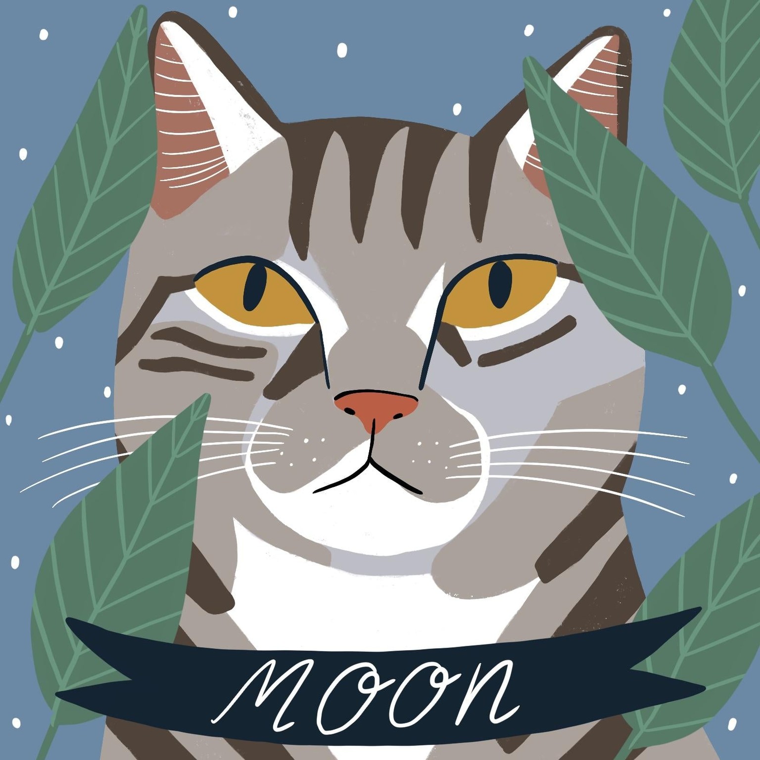 A Portrait of my Cat Moon - image 1 - student project