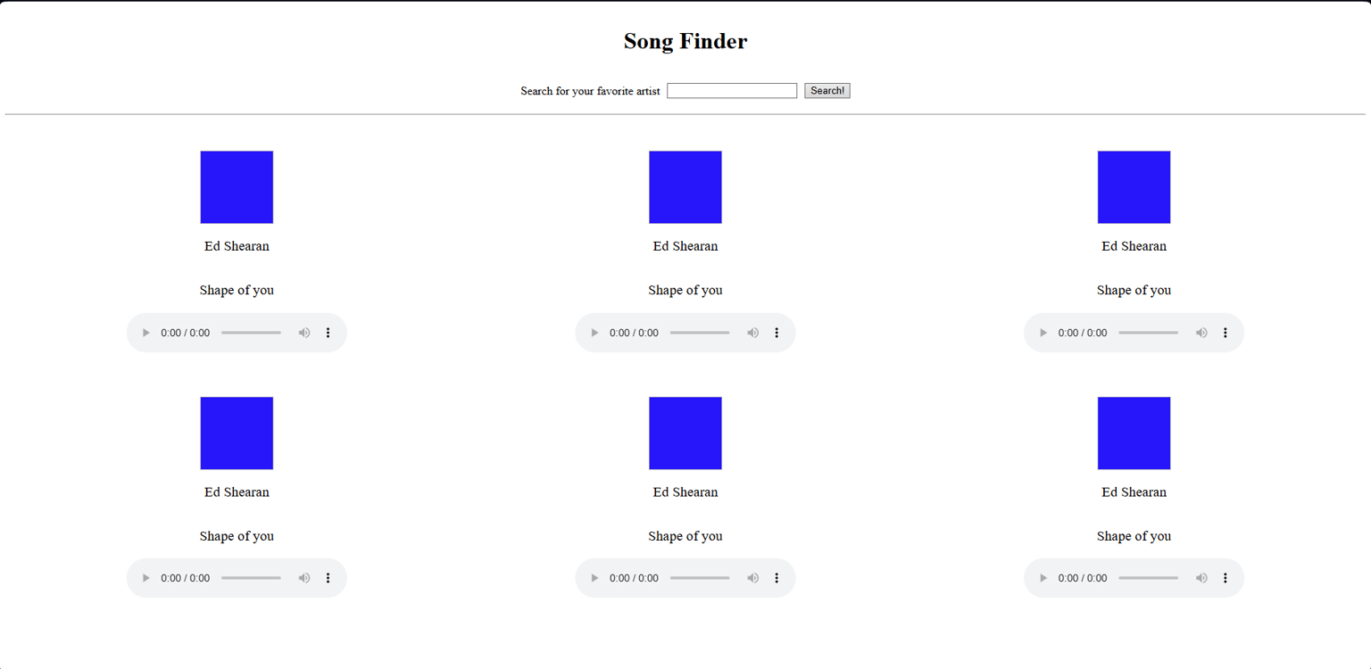 Gourmet Burger Webpage + Song Finder - image 2 - student project