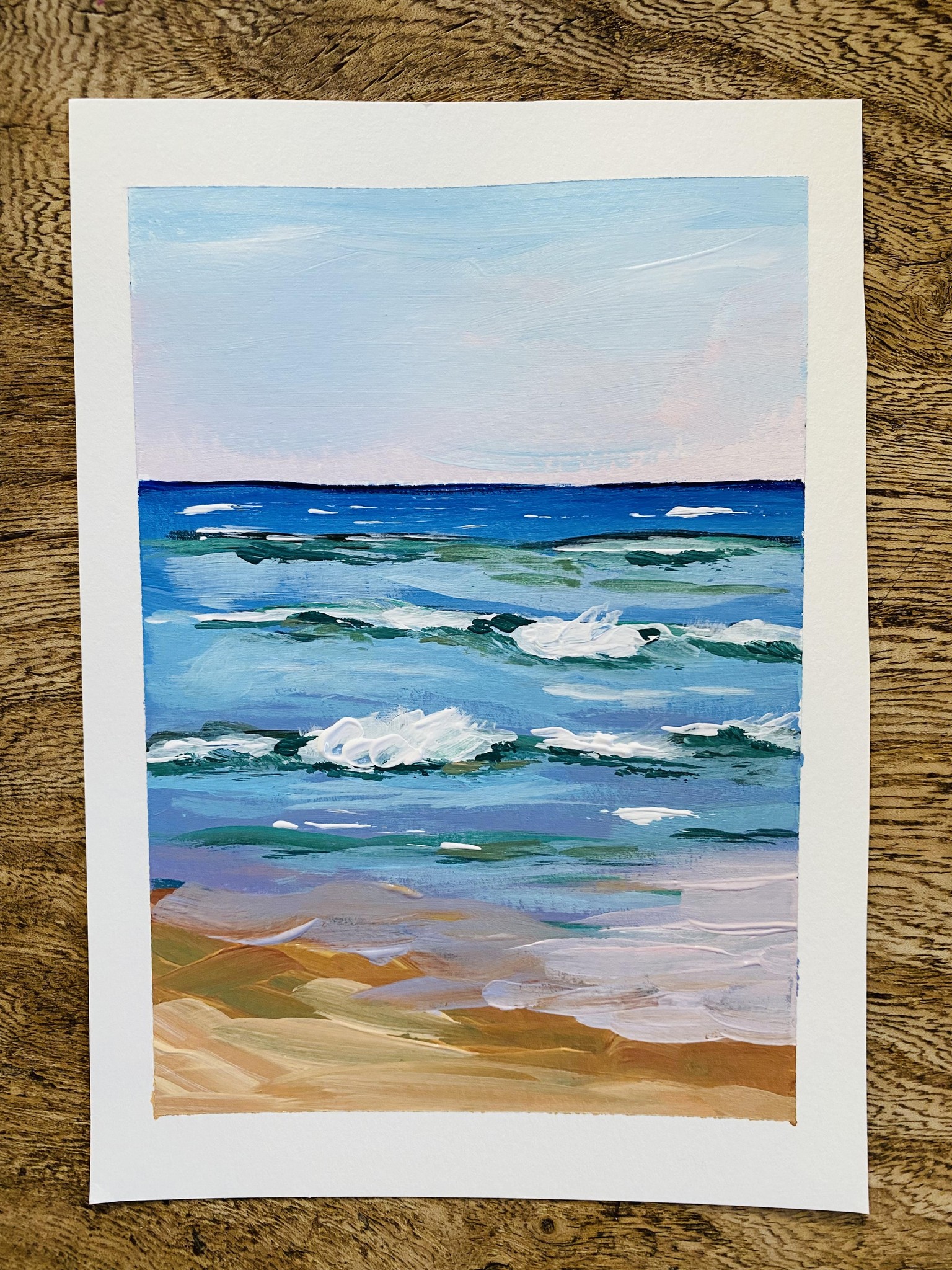 Loose acrylic beach - image 1 - student project