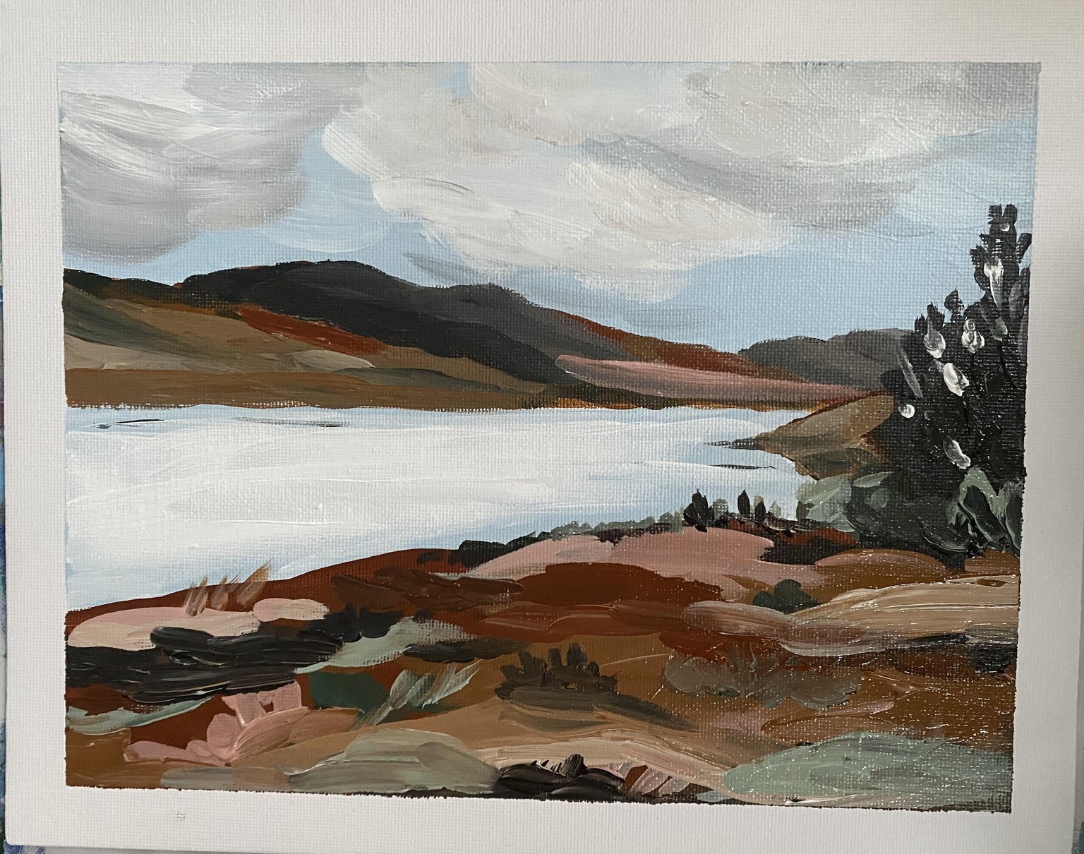 Acrylic Scottish Landscape - image 1 - student project
