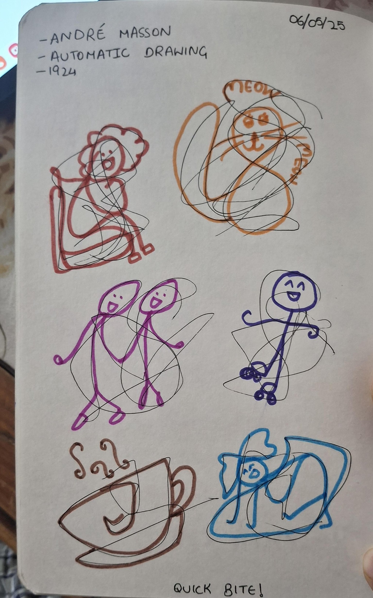 The coffee break and automatic drawing - image 1 - student project