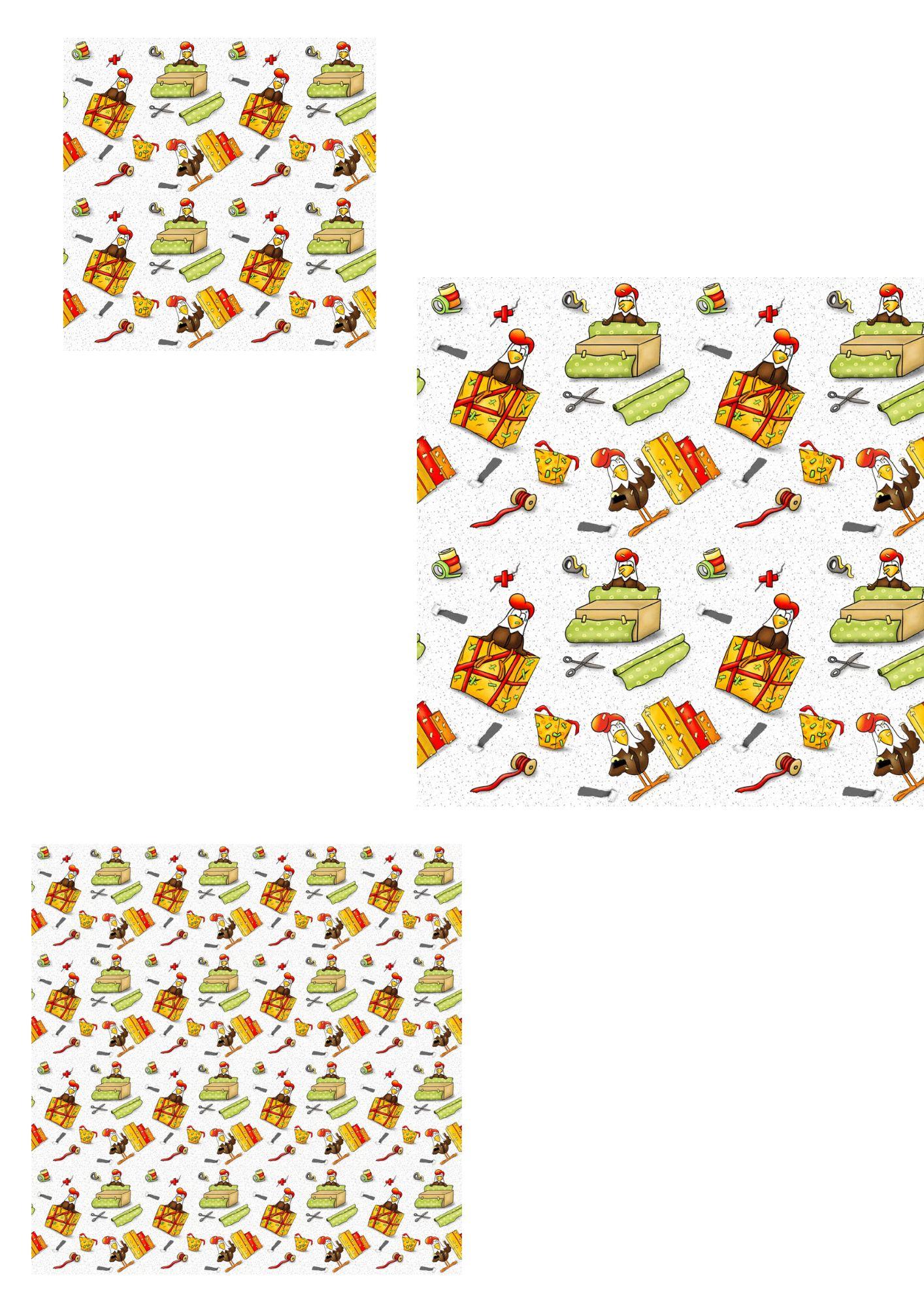 wrapping paper funny chicken - image 1 - student project