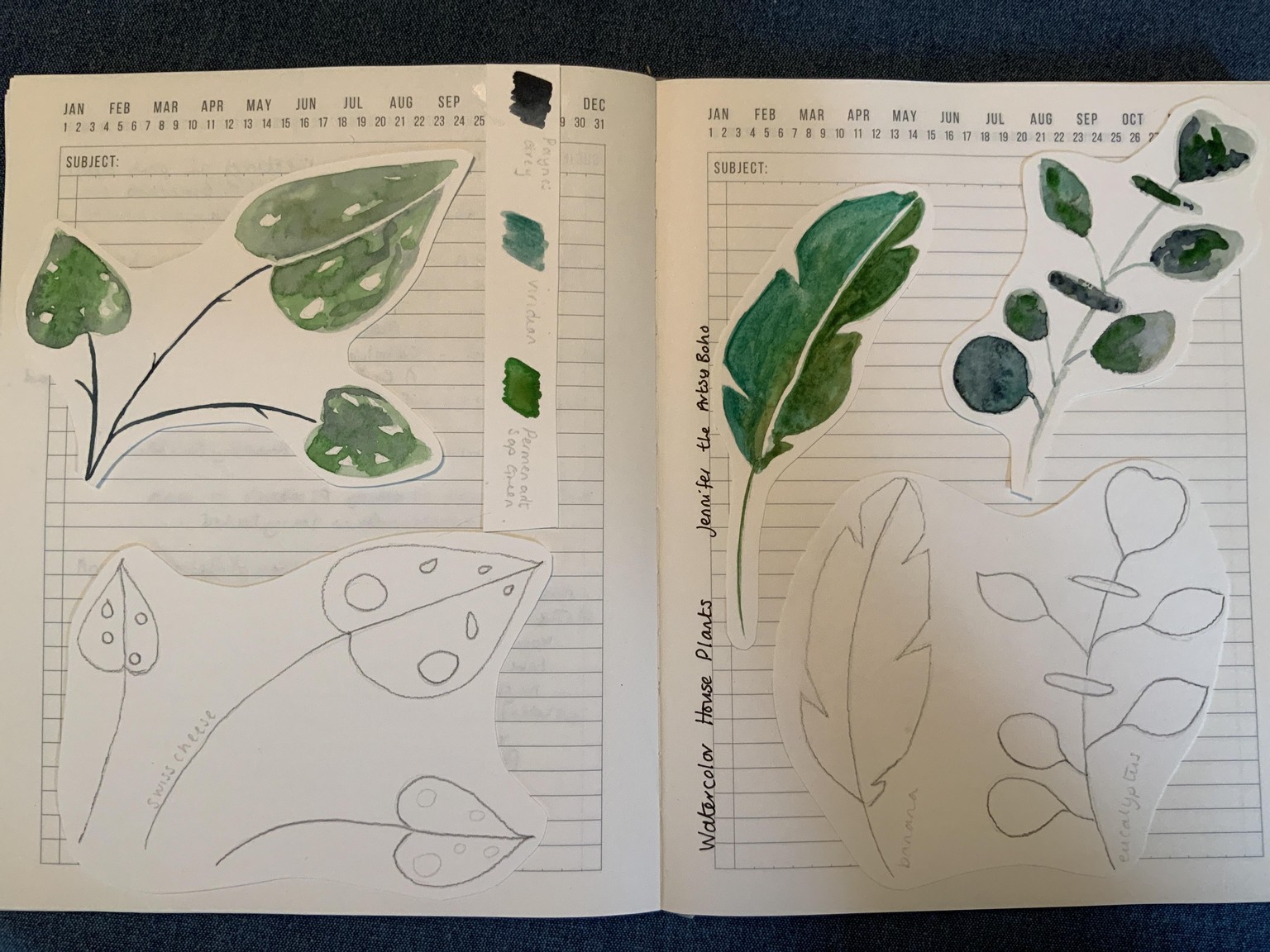 Watercolor House Plants - image 2 - student project
