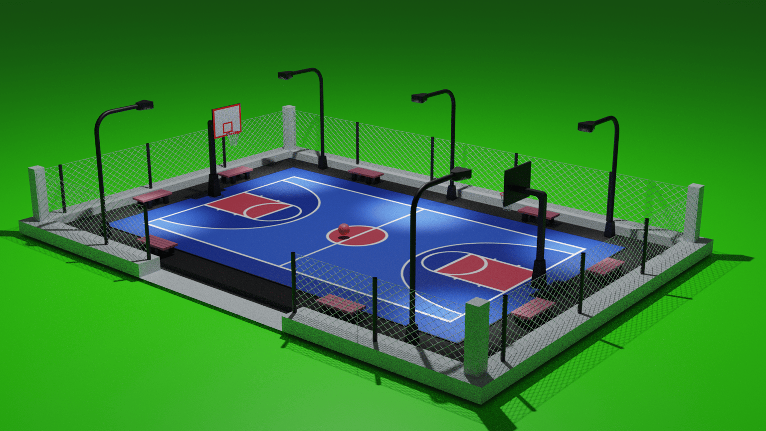 Basketball Court - image 1 - student project