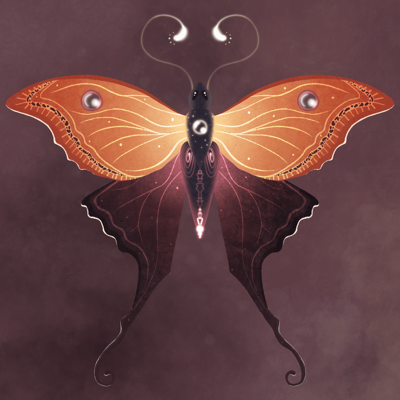 Glowing Moth - image 1 - student project