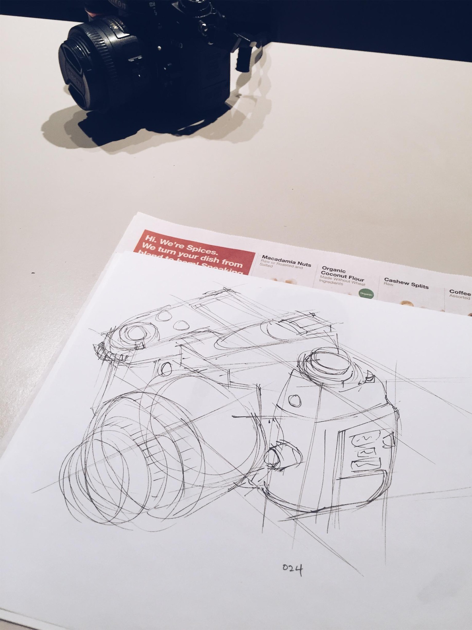 Sketching a DSLR - image 3 - student project