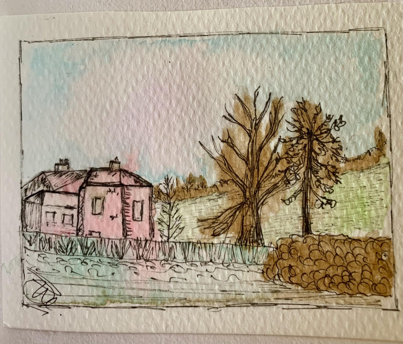 Ink and watercolour - image 1 - student project