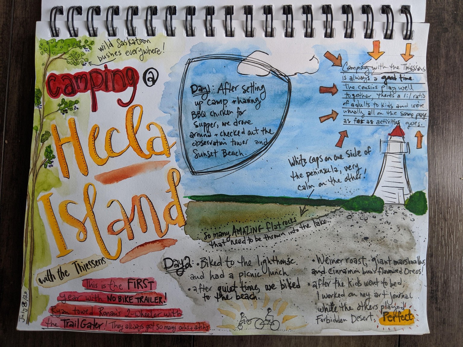 My camping art journal - image 1 - student project