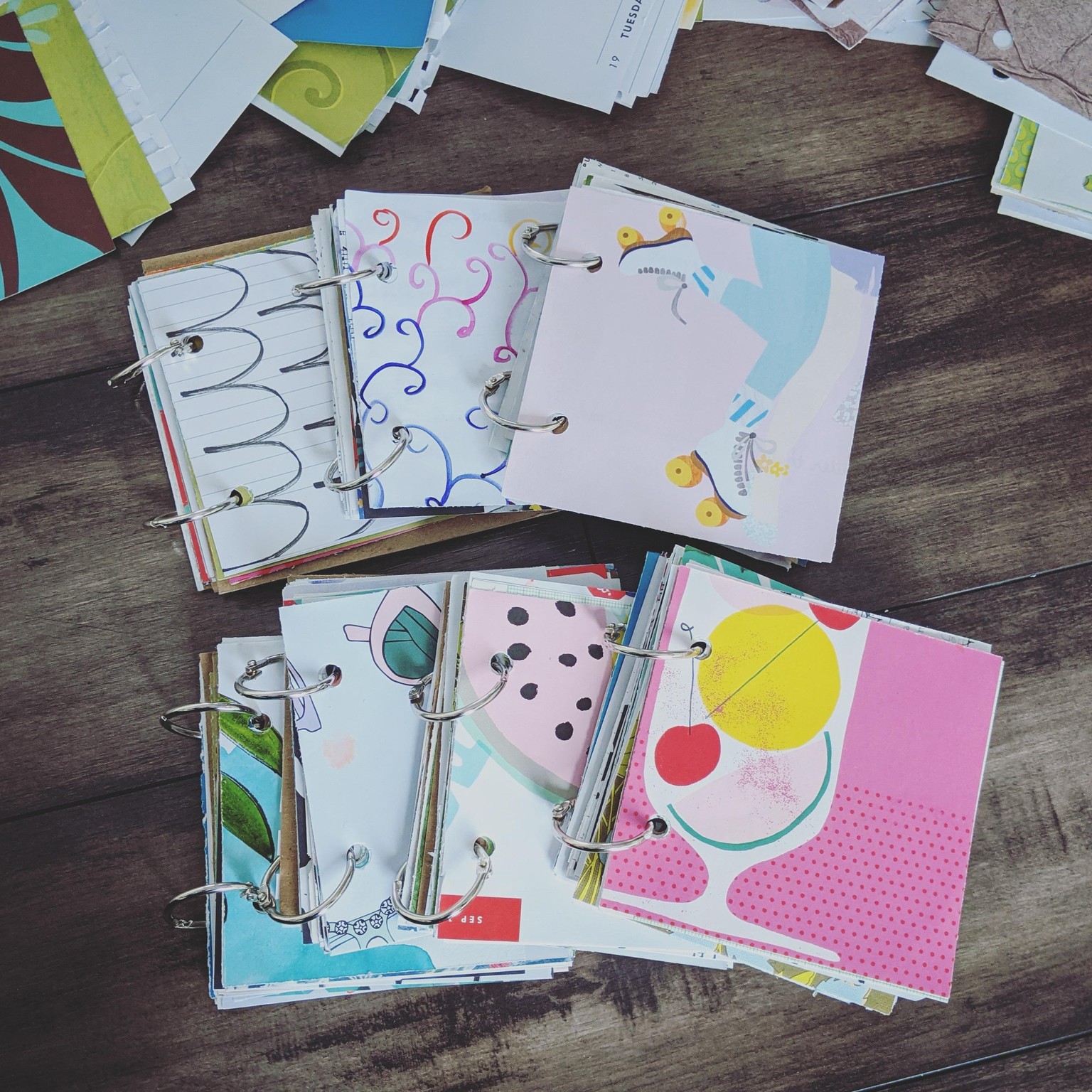 Mini square junk journals - image 2 - student project
