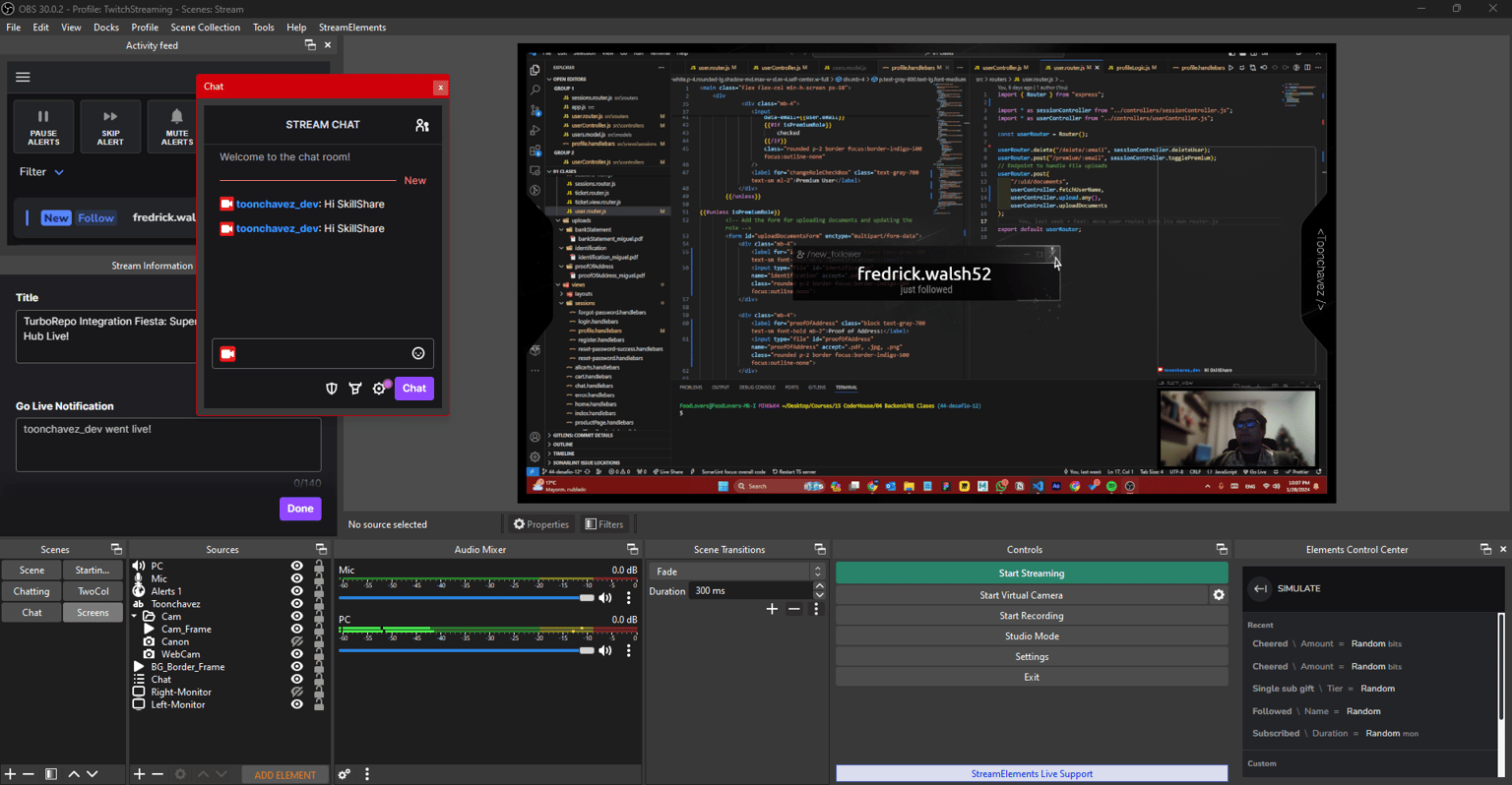My Obs Setup - image 1 - student project