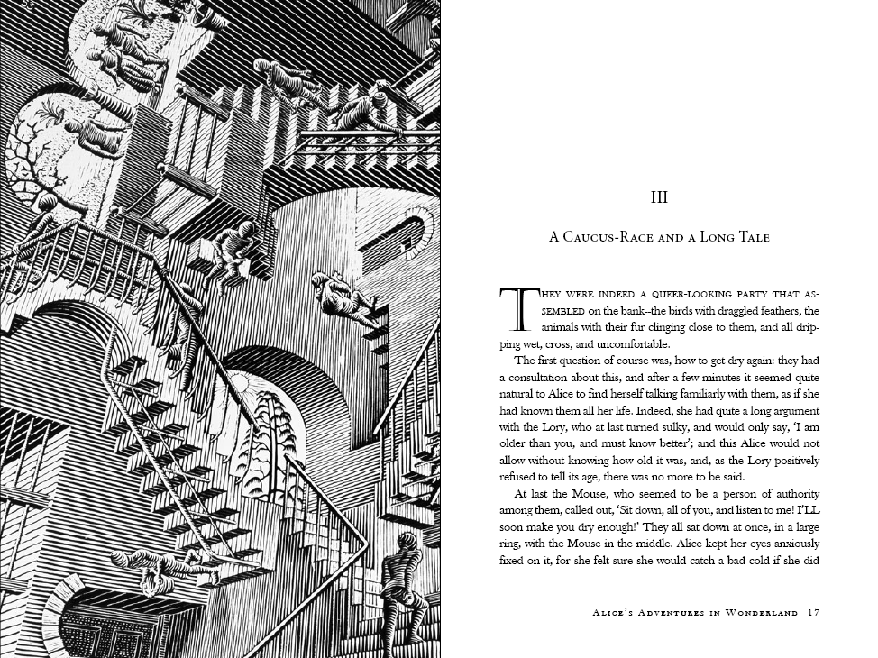 Alice in Wonderland (with illustrations by M.C. Escher) - image 5 - student project