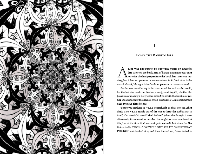 Alice in Wonderland (with illustrations by M.C. Escher) - image 2 - student project