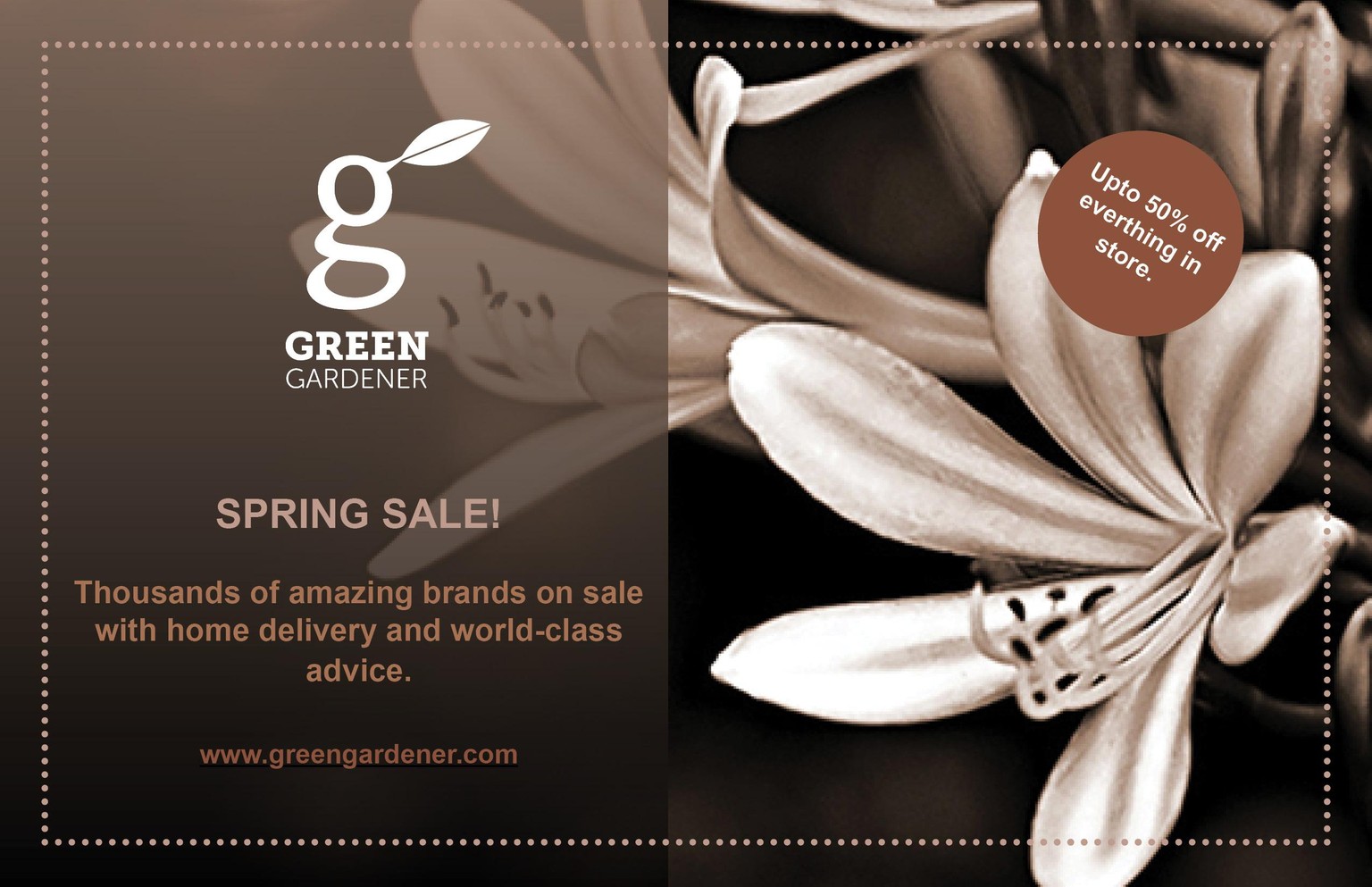 Sucré flyer/ Green gardner - image 1 - student project