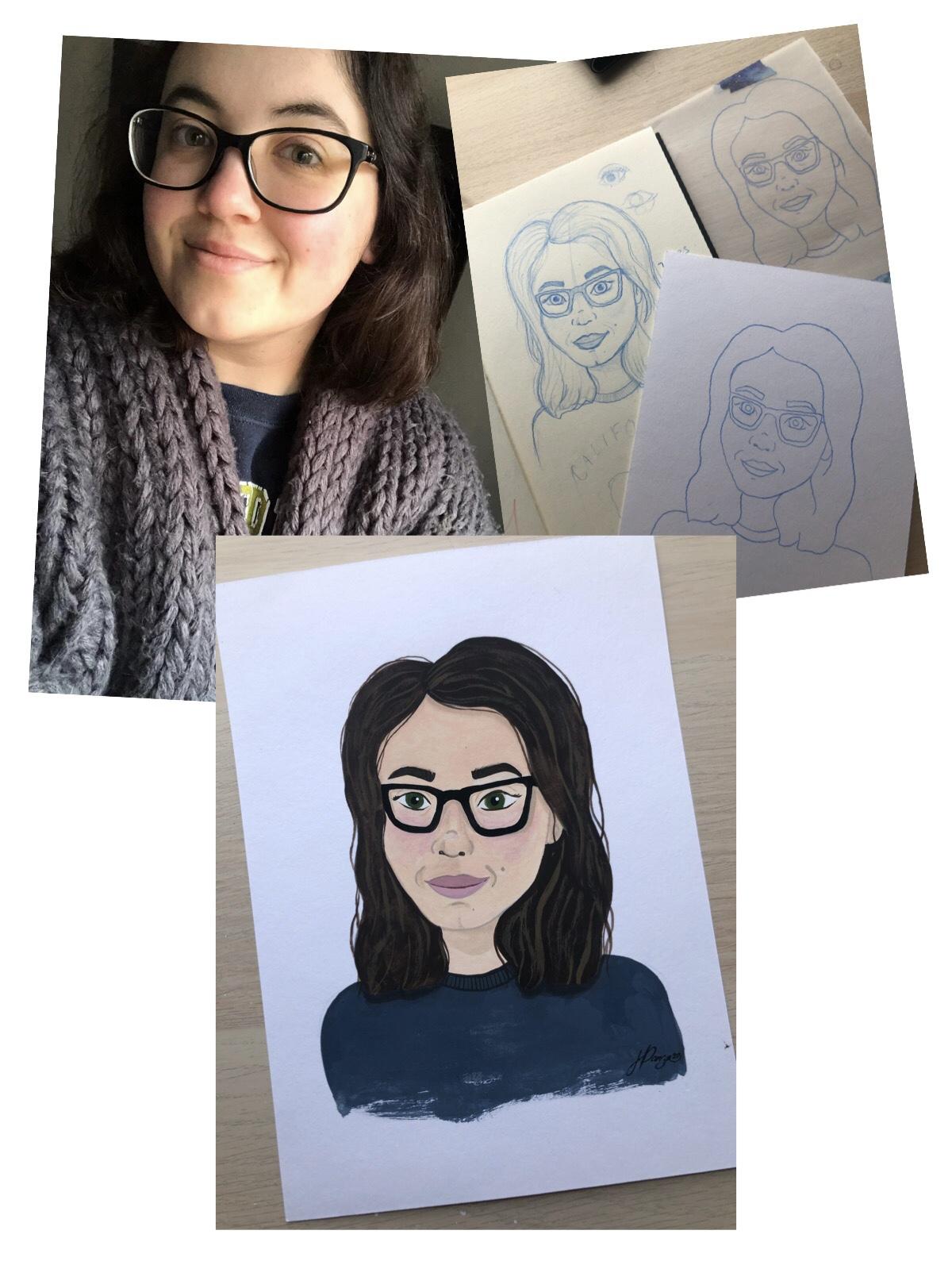 Gouache Portrait - image 1 - student project