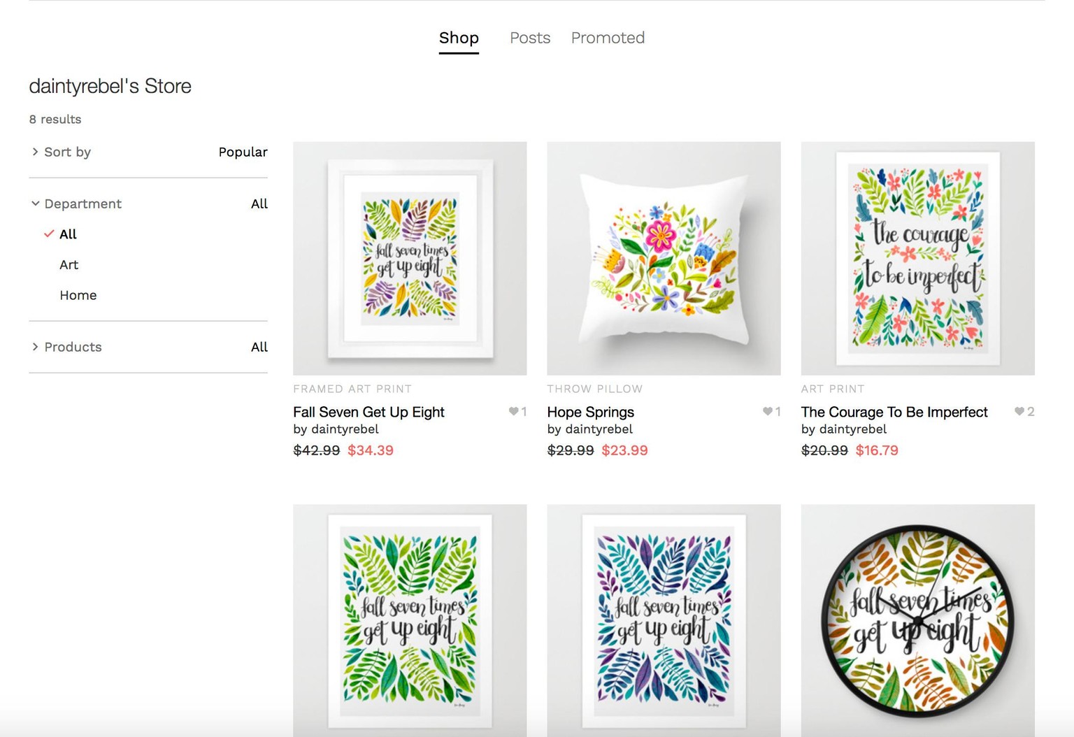 Dainty Rebel's S6 Shop - image 1 - student project