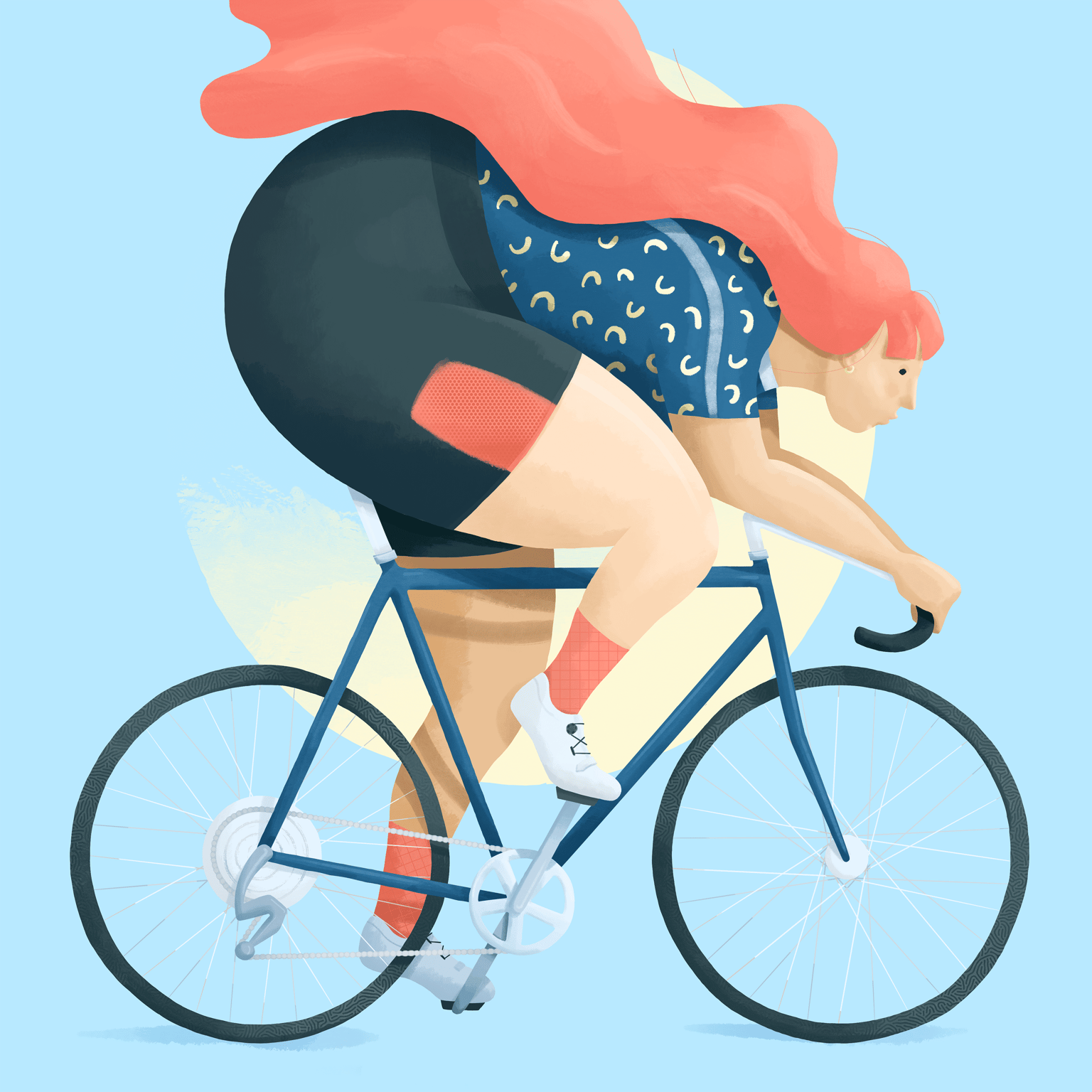 Illustrating a Stylised Cyclist - image 1 - student project