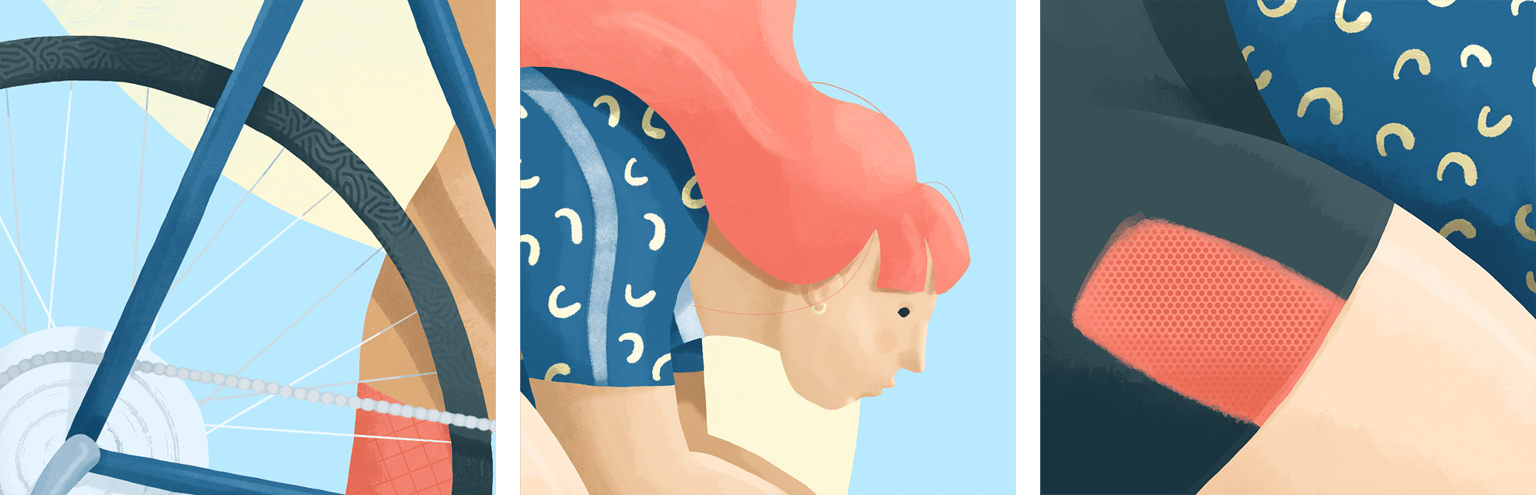Illustrating a Stylised Cyclist - image 3 - student project