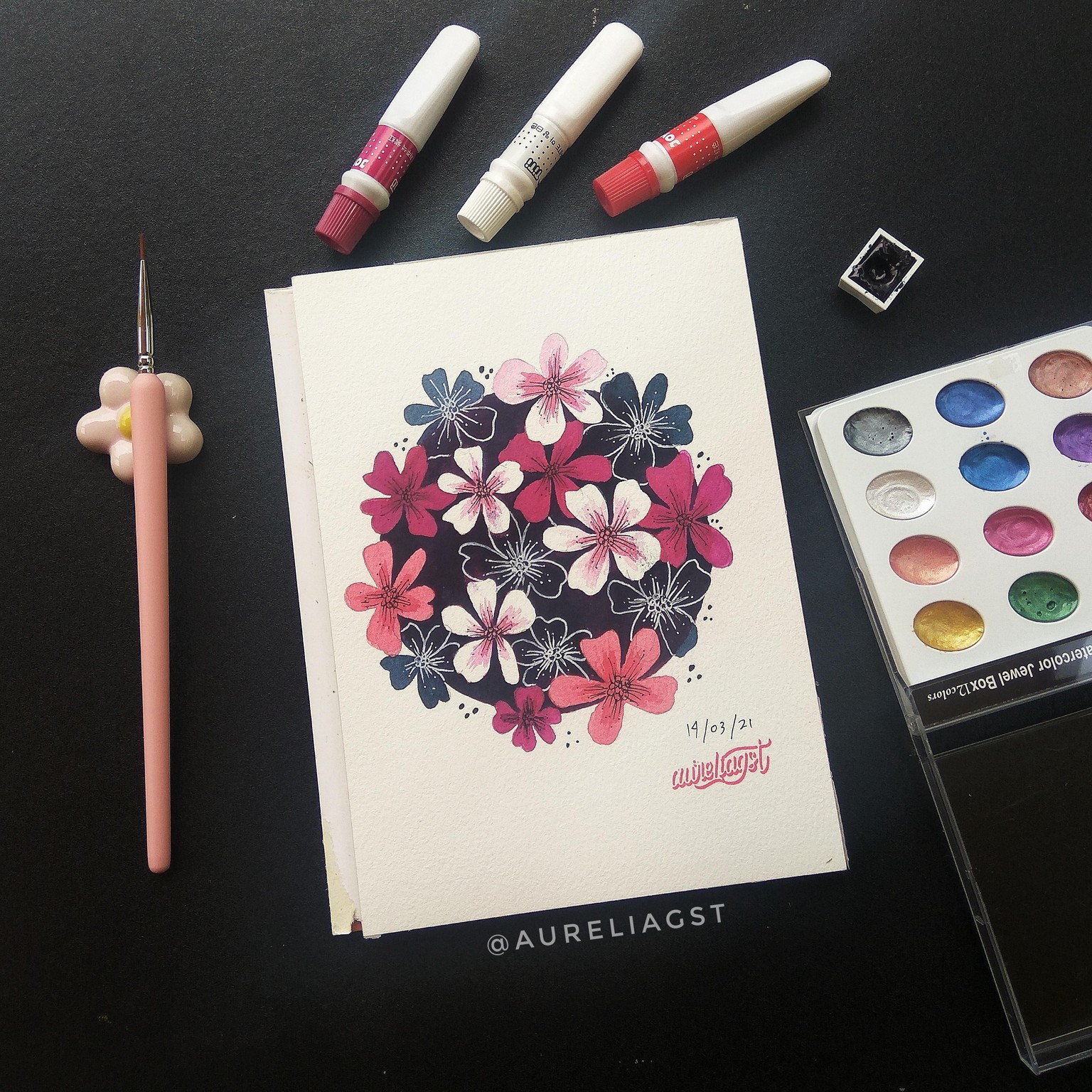 Watercolor Floral - image 1 - student project