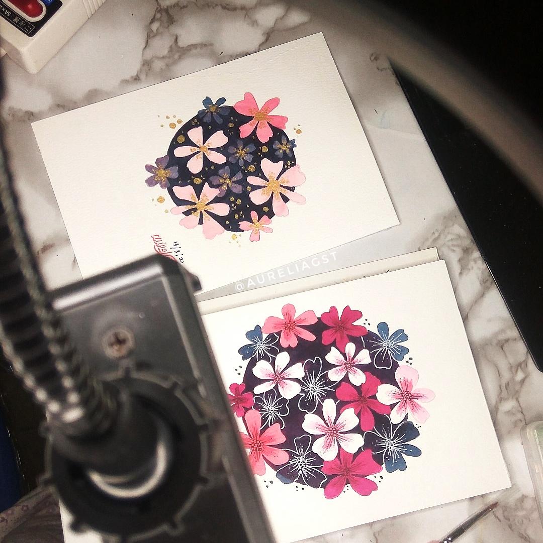 Watercolor Floral - image 2 - student project